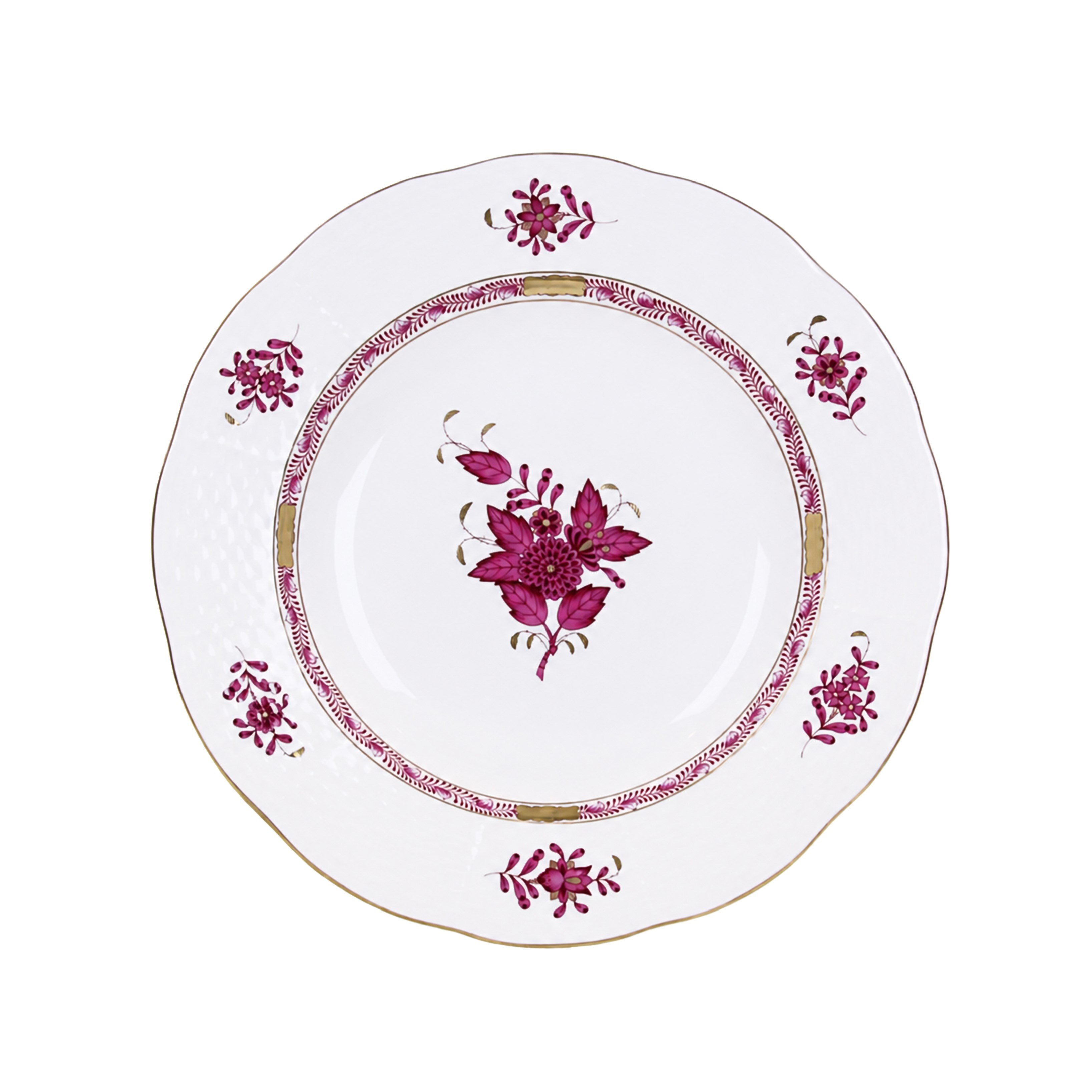 HEREND Pit Plate 23,5cm Apponyi Pink