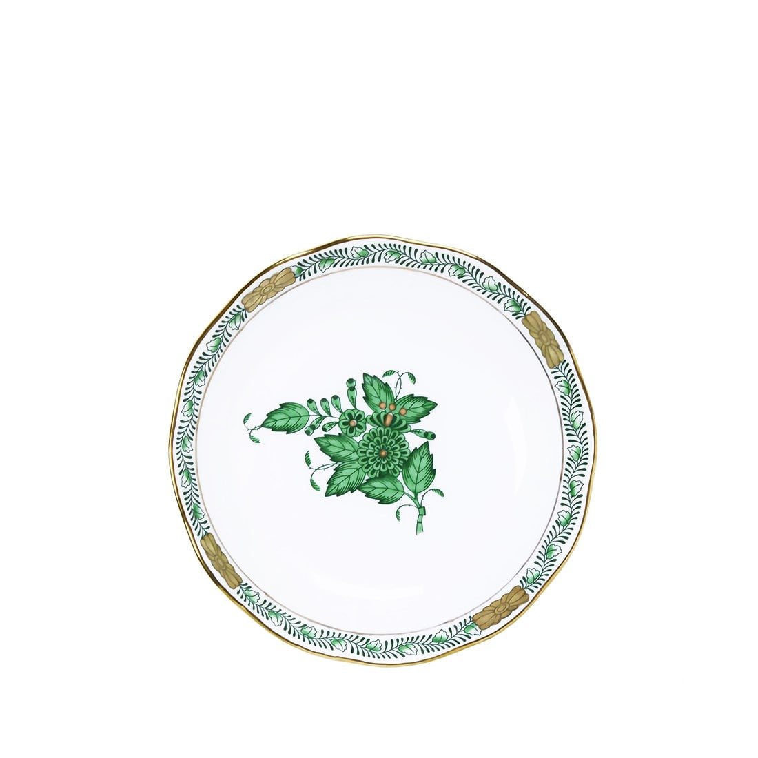 HEREND Coffee Cup & Saucer 110ml Apponyi Green