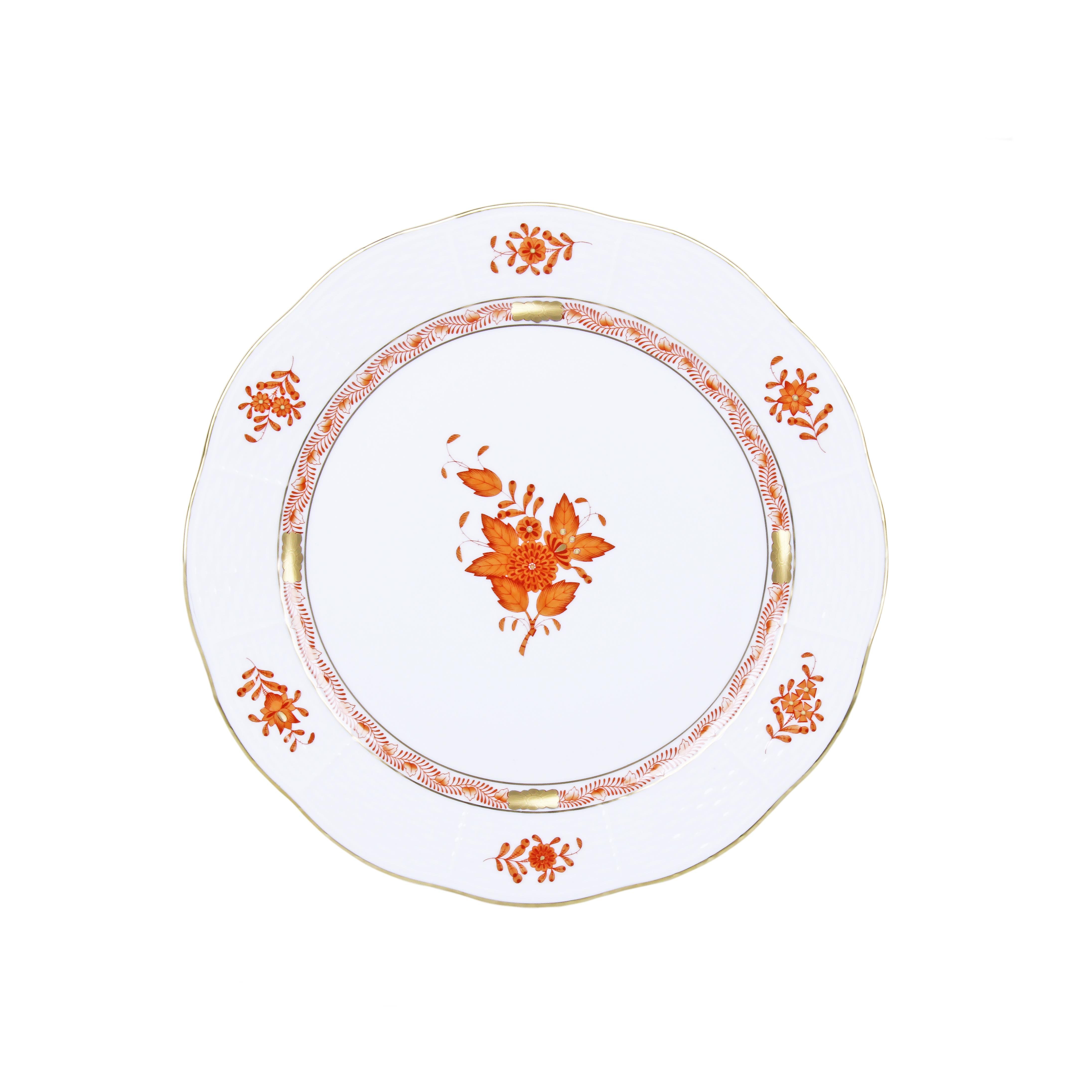 HEREND Pasta Tabağı 19cm Apponyi Turuncu