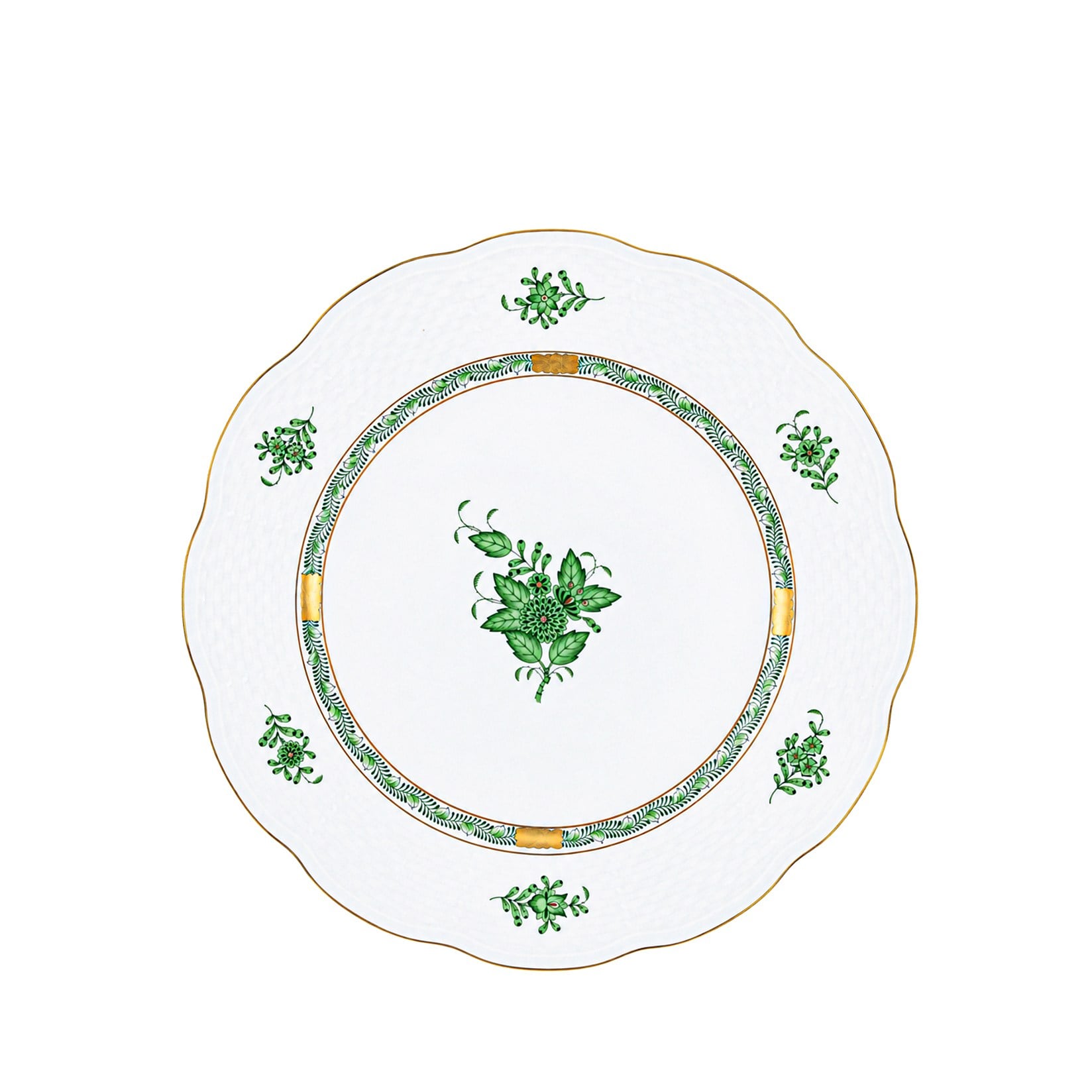 HEREND Dessert Plate 19cm Apponyi Green