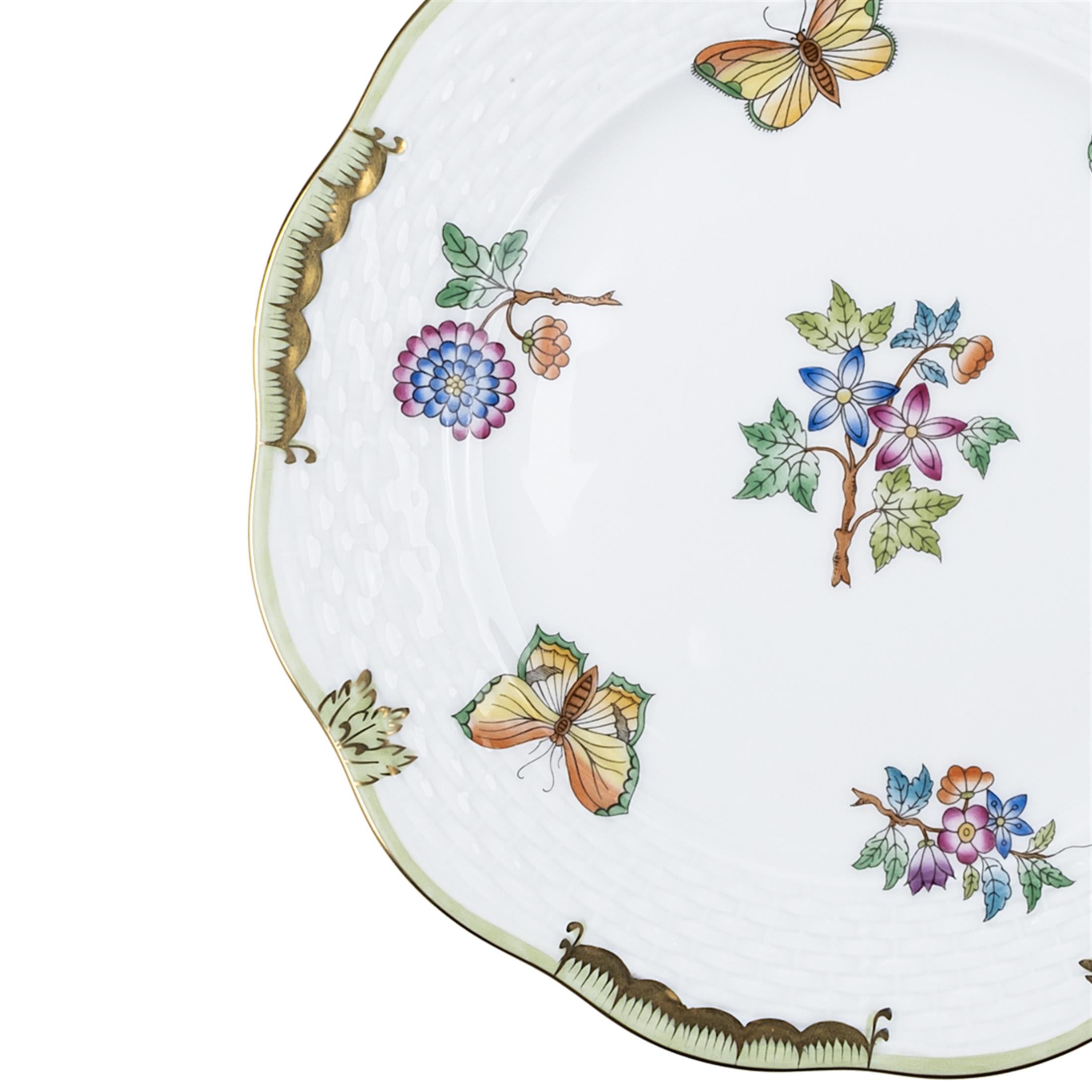HEREND Pasta Tabağı 19cm Queen Victoria Renkli