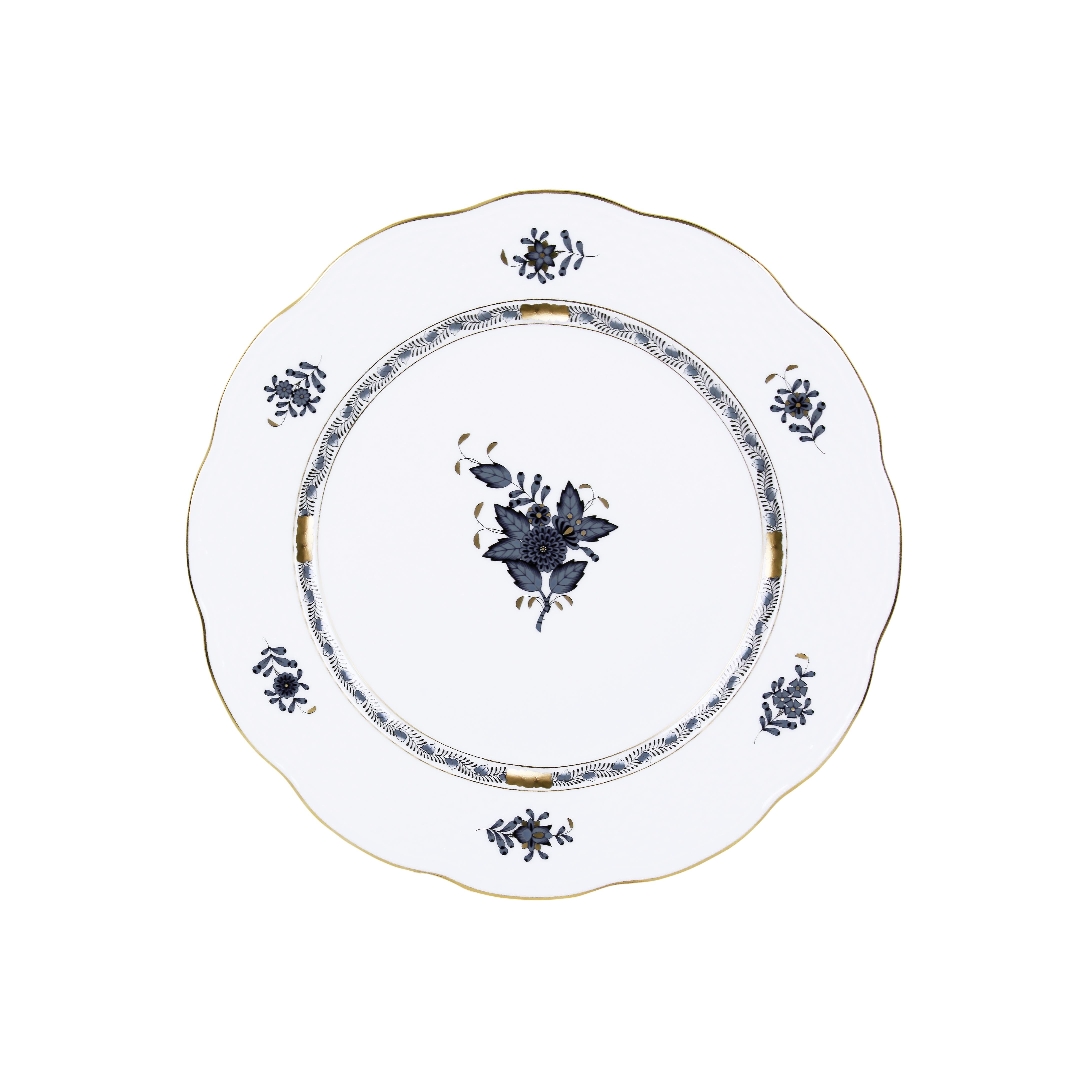 HEREND Servis Tabağı 28,5cm Apponyi SİYAH
