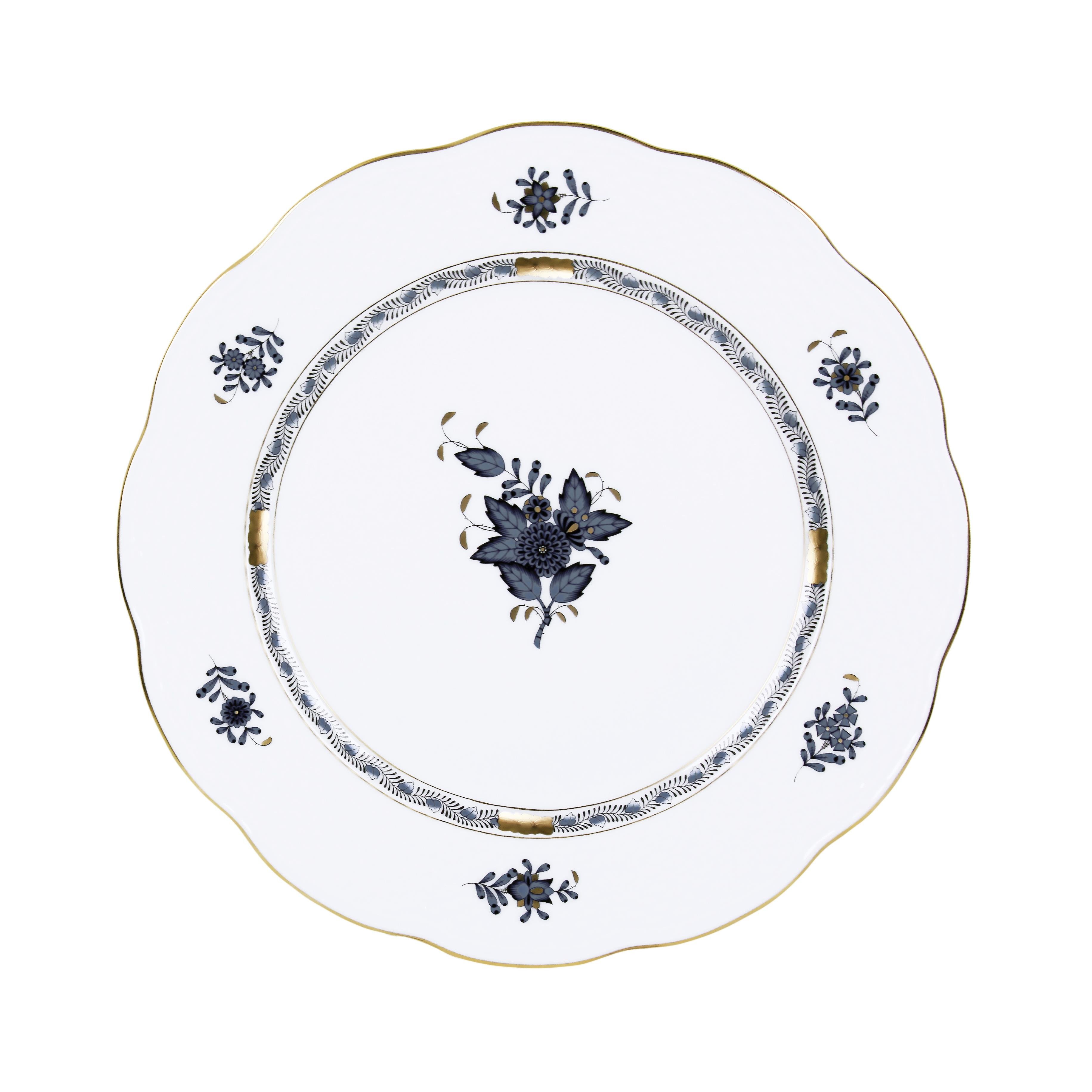 HEREND Servis Tabağı 28,5cm Apponyi SİYAH