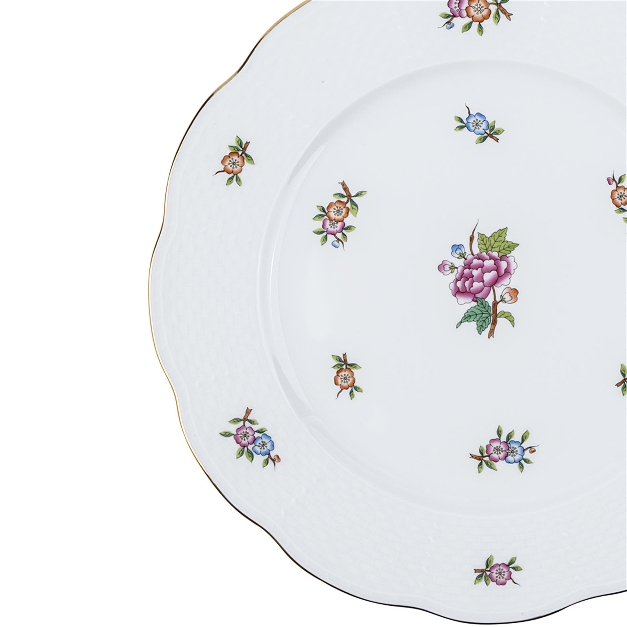 HEREND Service Plate 28,5cm ETON Pink Flower
