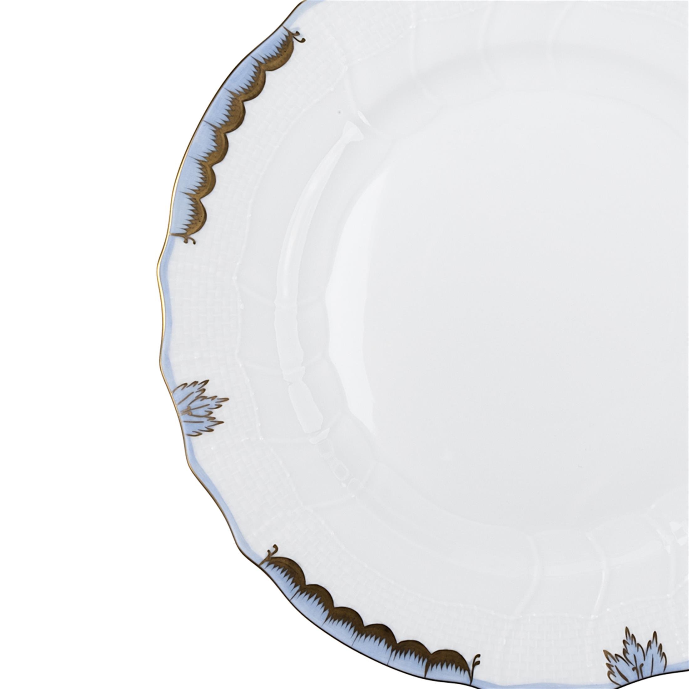 HEREND Yemek Servis Tabağı 25,5 cm Prenses Victoria Mavi