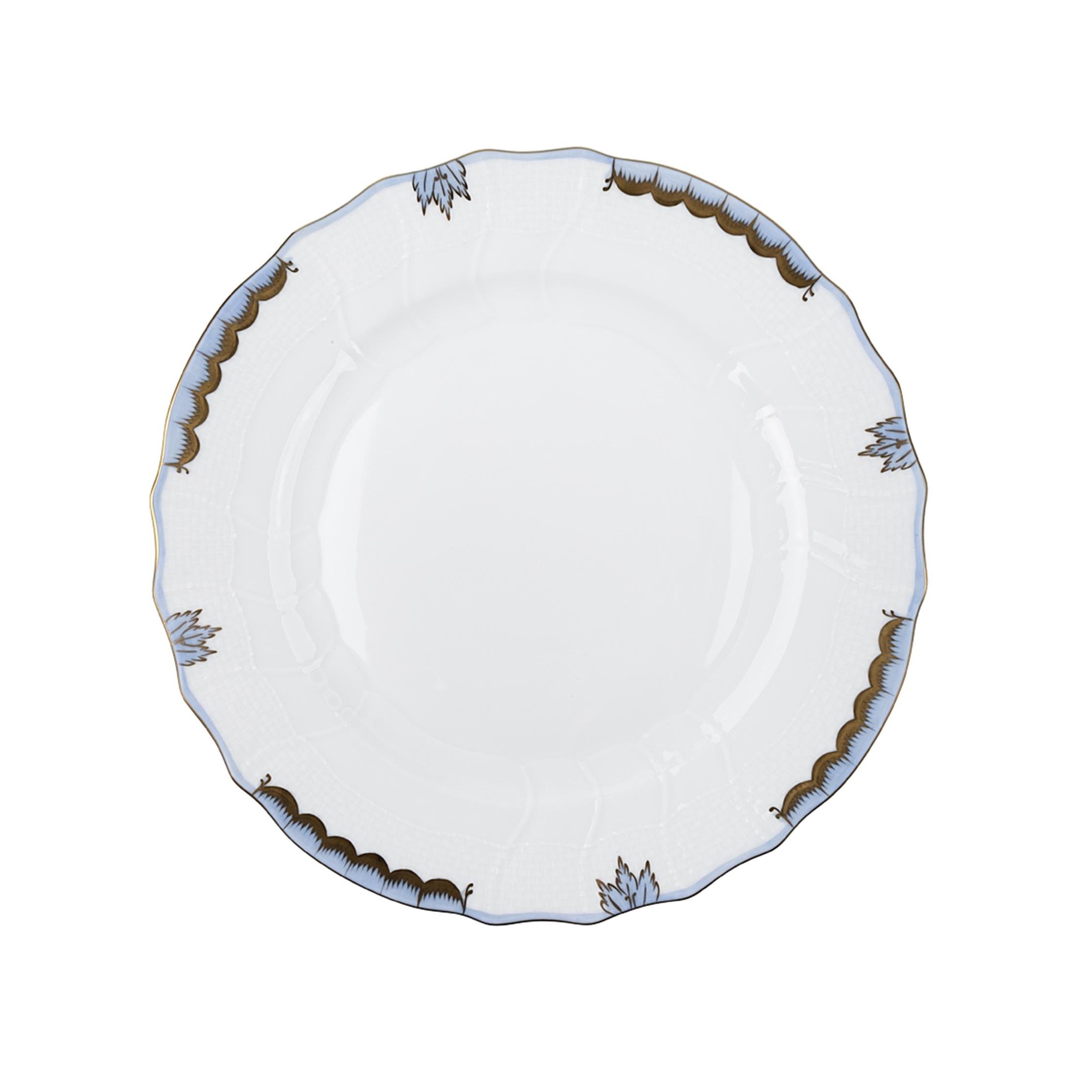 HEREND Yemek Servis Tabağı 25,5 cm Prenses Victoria Mavi