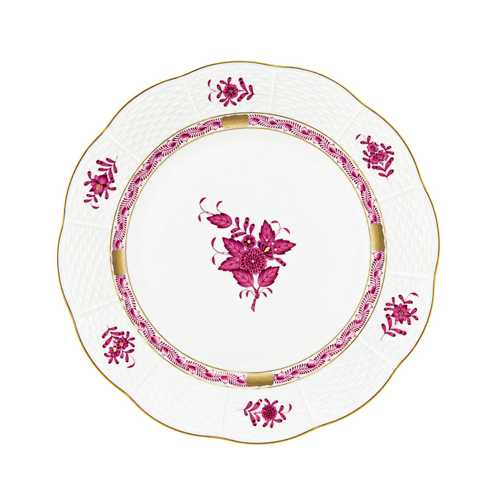 HEREND Dinner Service Plate 25,5cm Apponyi Pink