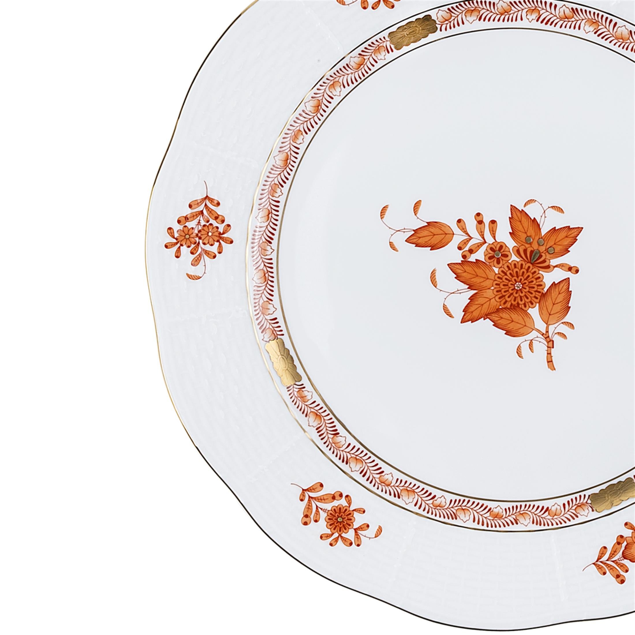 HEREND Yemek Servis Tabağı 25,5cm Apponyi Turuncu
