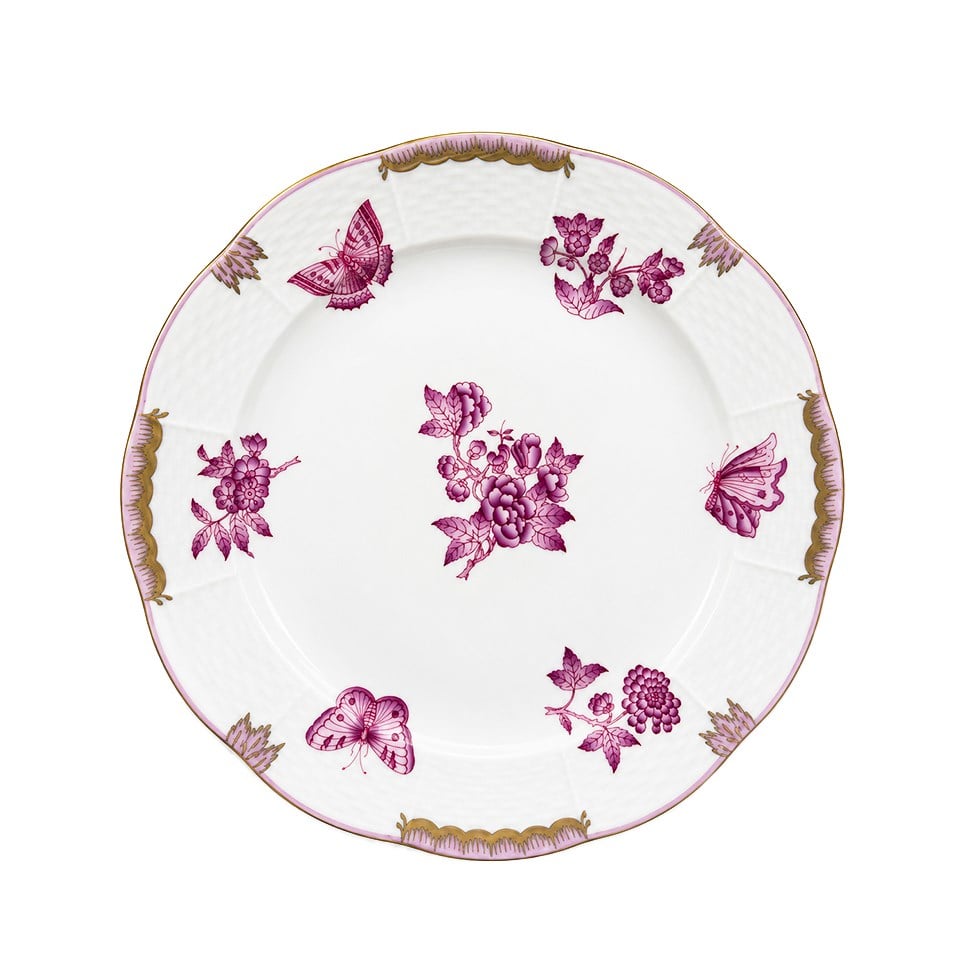 HEREND Yemek Servis Tabağı 25,5cm Queen Victoria Mor
