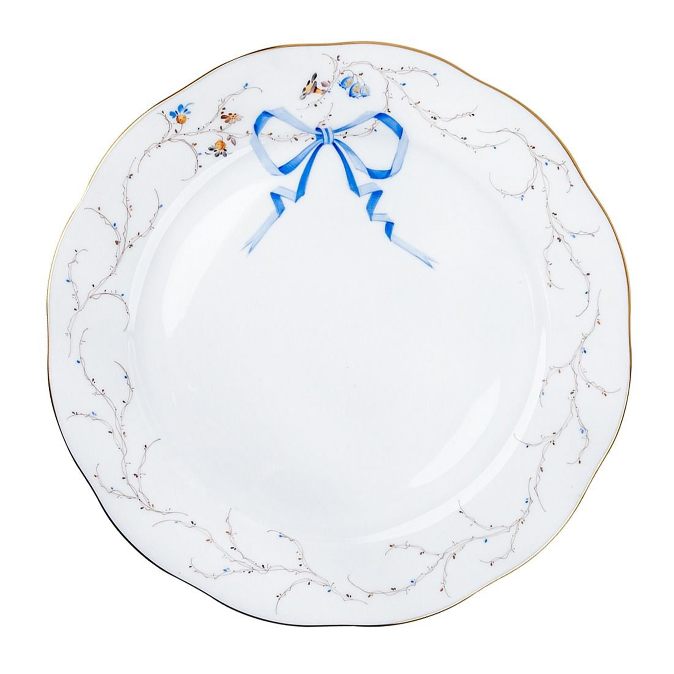 HEREND Yemek Servis Tabağı 26cm EDEN Fiyonklu Mavi