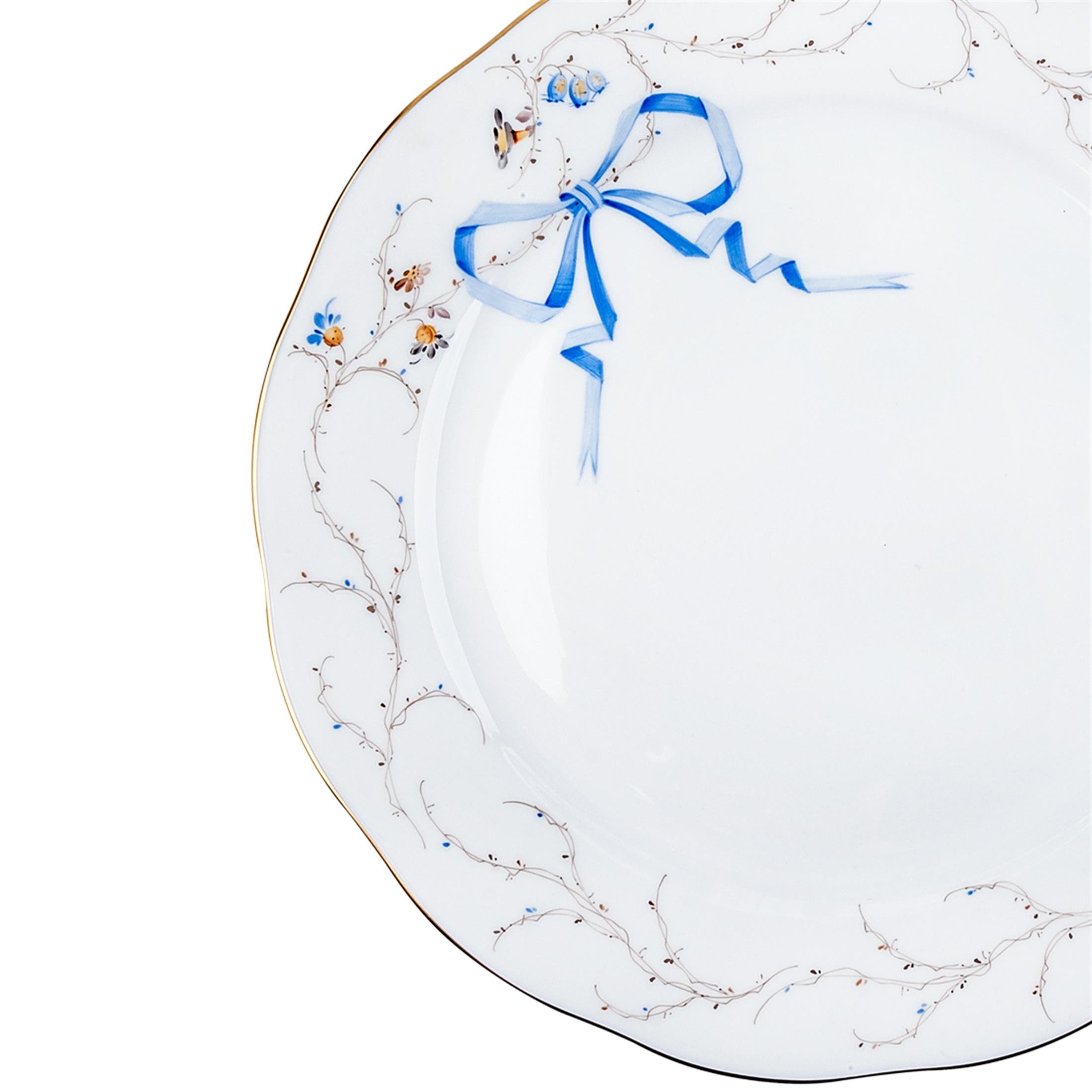 HEREND Yemek Servis Tabağı 26cm EDEN Fiyonklu Mavi