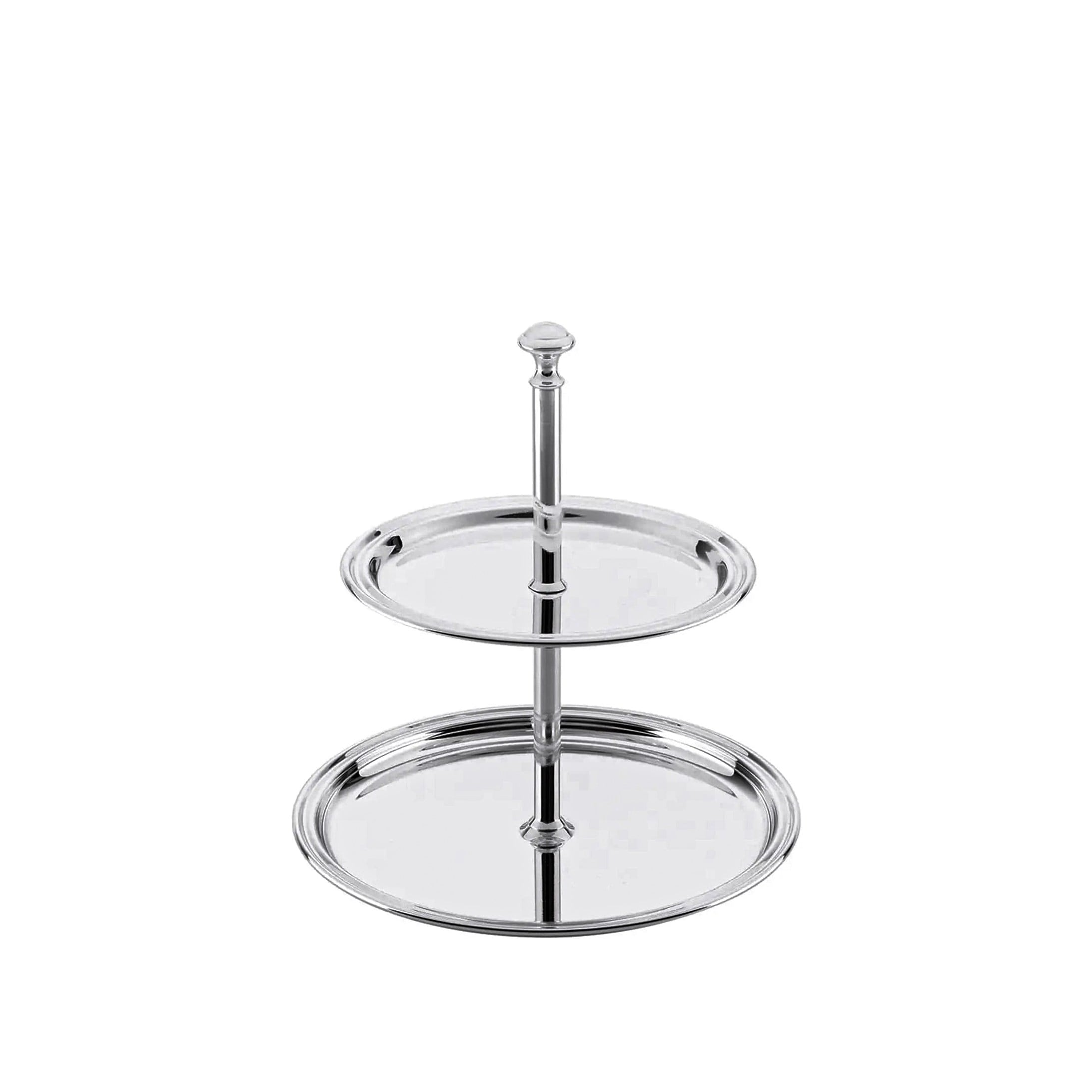 HERMANN BAUER 16cm İki Katlı Gümüş Servislik