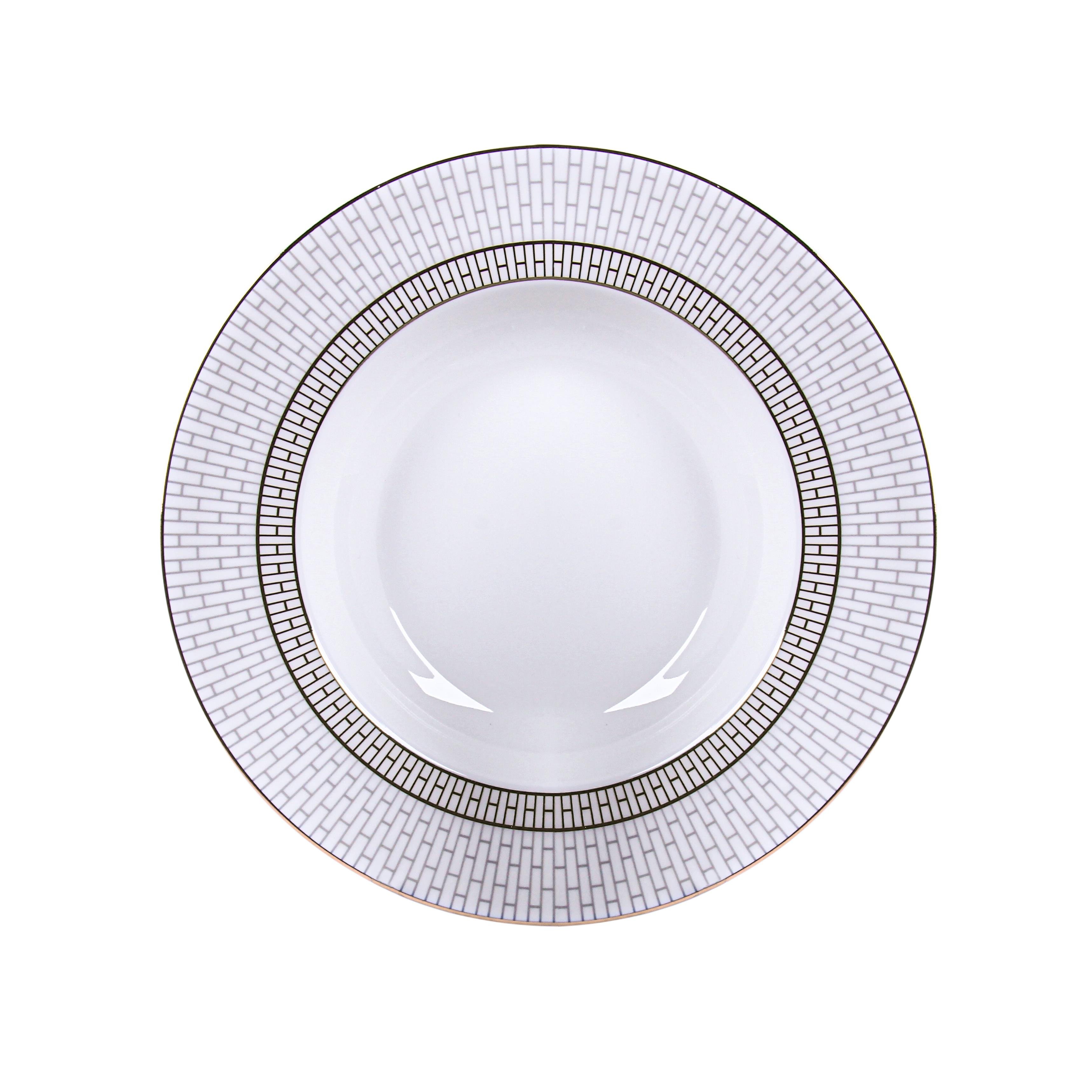 IMPERIAL PORCELAIN 18 Parça Yemek Servis Takımı Salamandra Gray