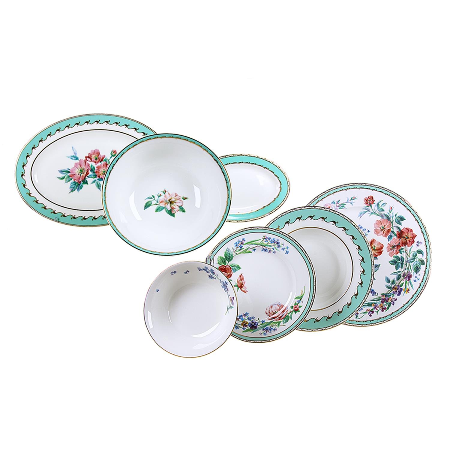 IMPERIAL PORCELAIN 24 Parça Yemek Servis Takımı Smile of Flora