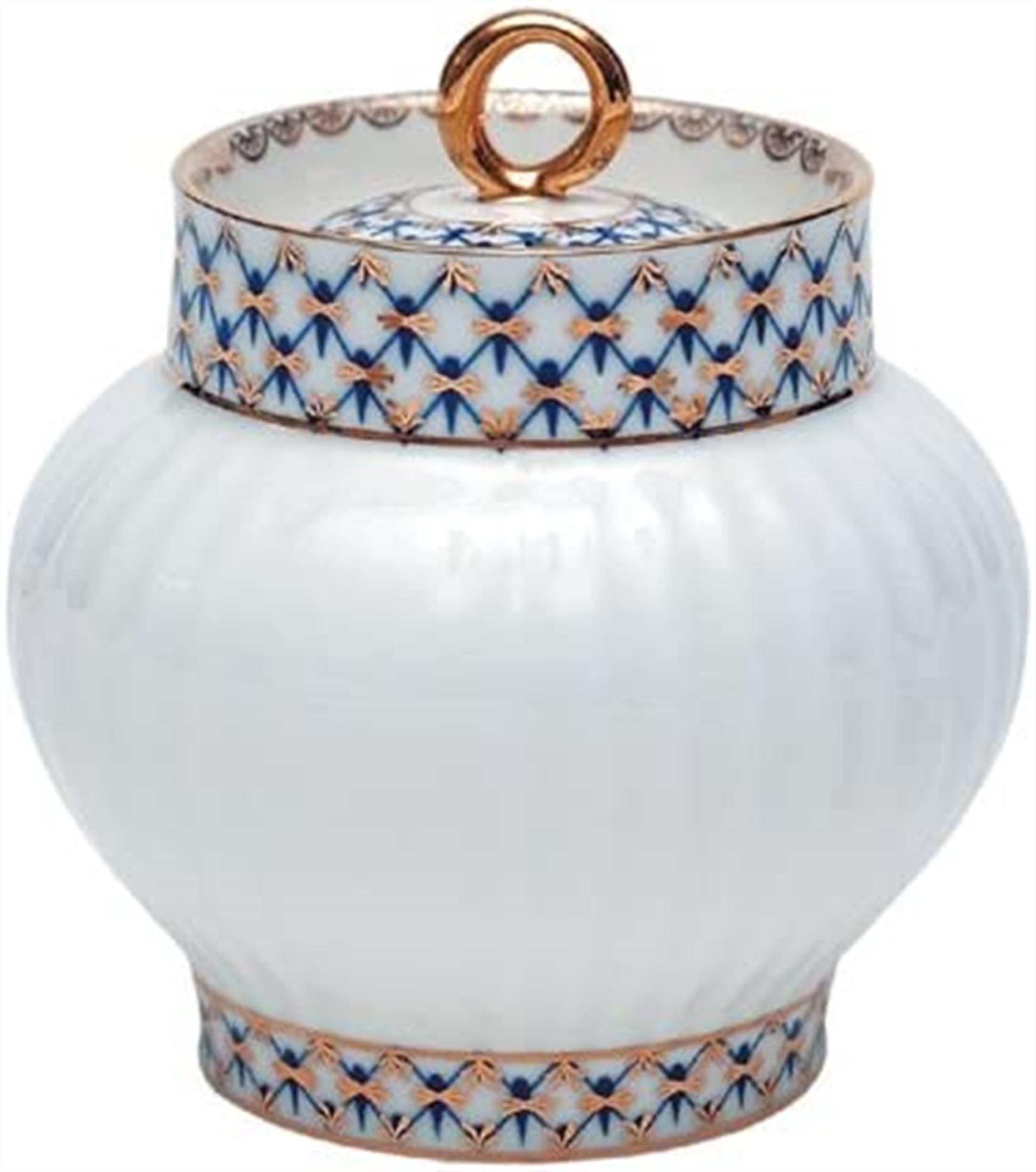 IMPERIAL PORCELAIN Çay Seti 6 kişilik 20 Parça Wave Cobalt Net Mavi