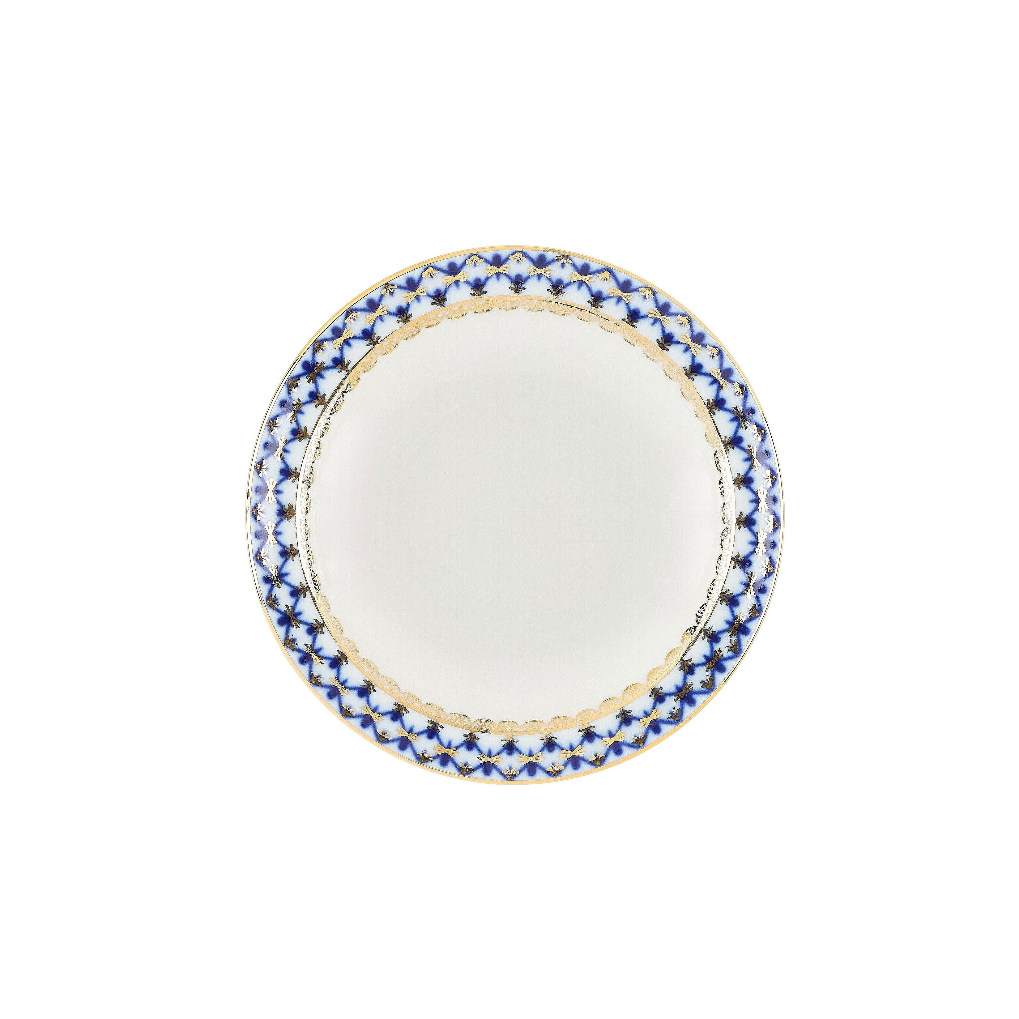 IMPERIAL PORCELAIN Çukur Tabağı 13cm Cobalt net Mavi