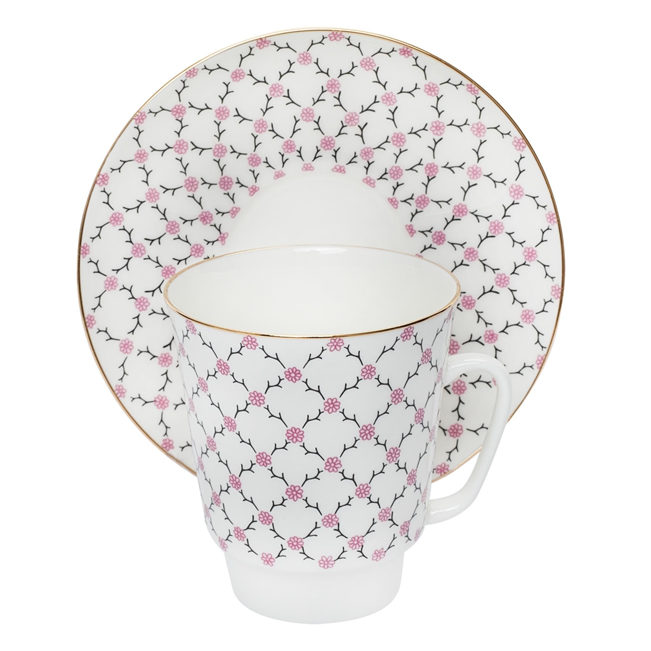 IMPERIAL PORCELAIN Kahve Fincanı 165 ml Pink net