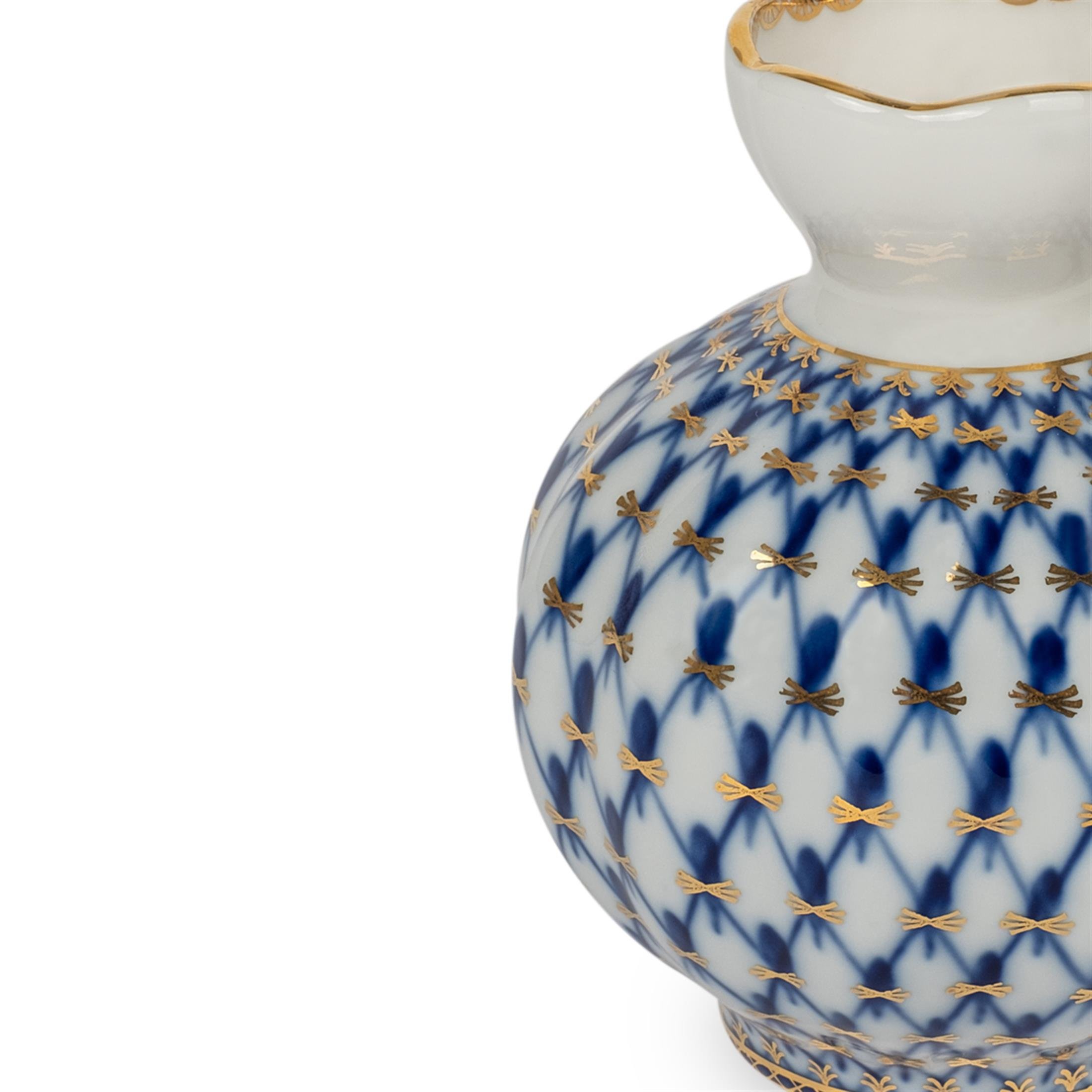 IMPERIAL PORCELAIN Minik Vazo Cobalt net Mavi