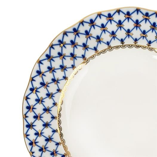 IMPERIAL PORCELAIN Pasta Tabağı 20 cm Cobalt net Mavi