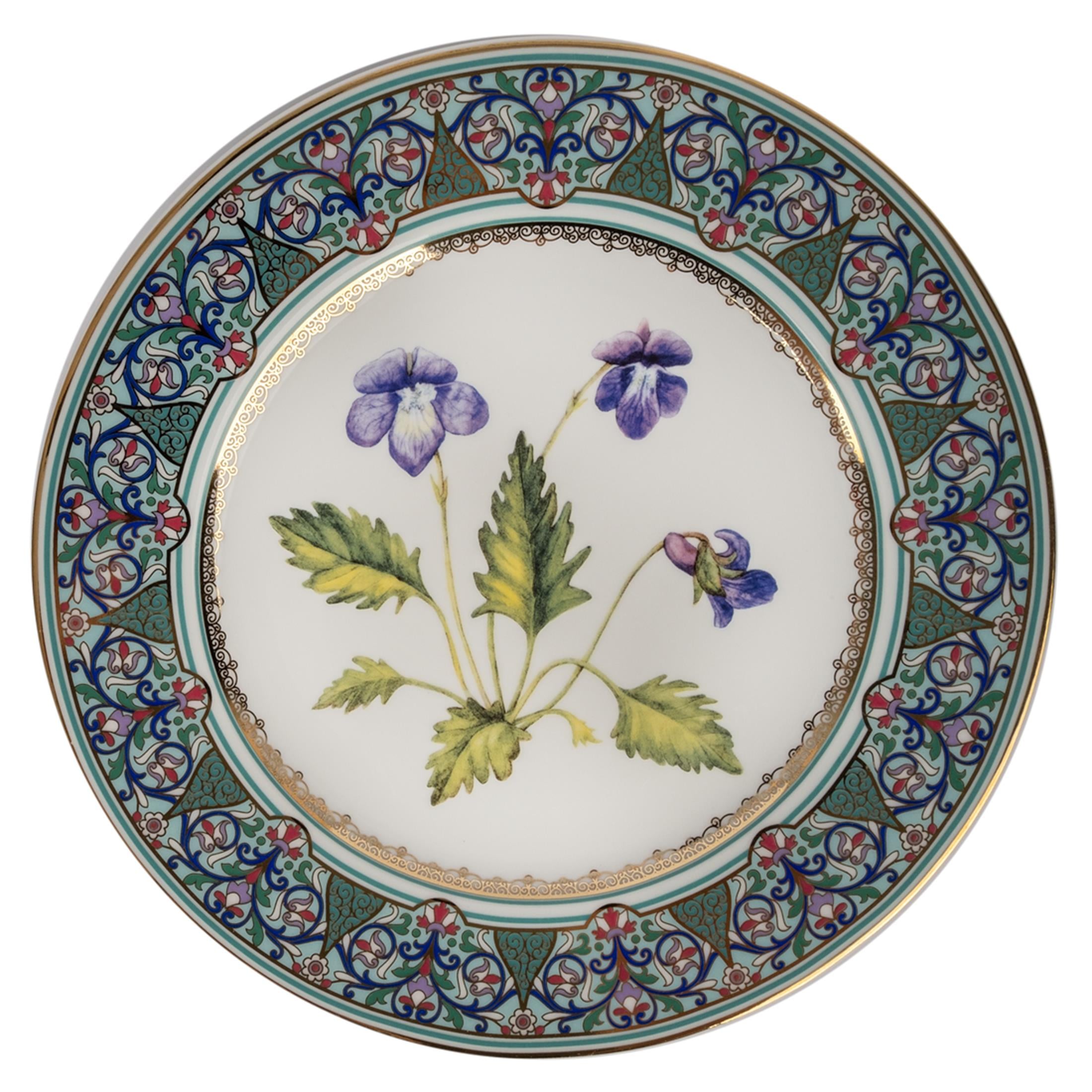 IMPERIAL PORCELAIN Yemek Servis Tabağı 27 cm Incised Violet