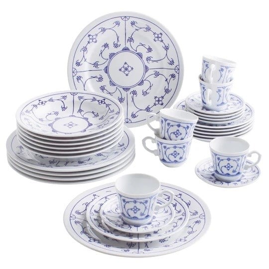 KAHLA Blue Saks 30 Parçalık Yemek Takımı 26cm Yemek Tabaklı