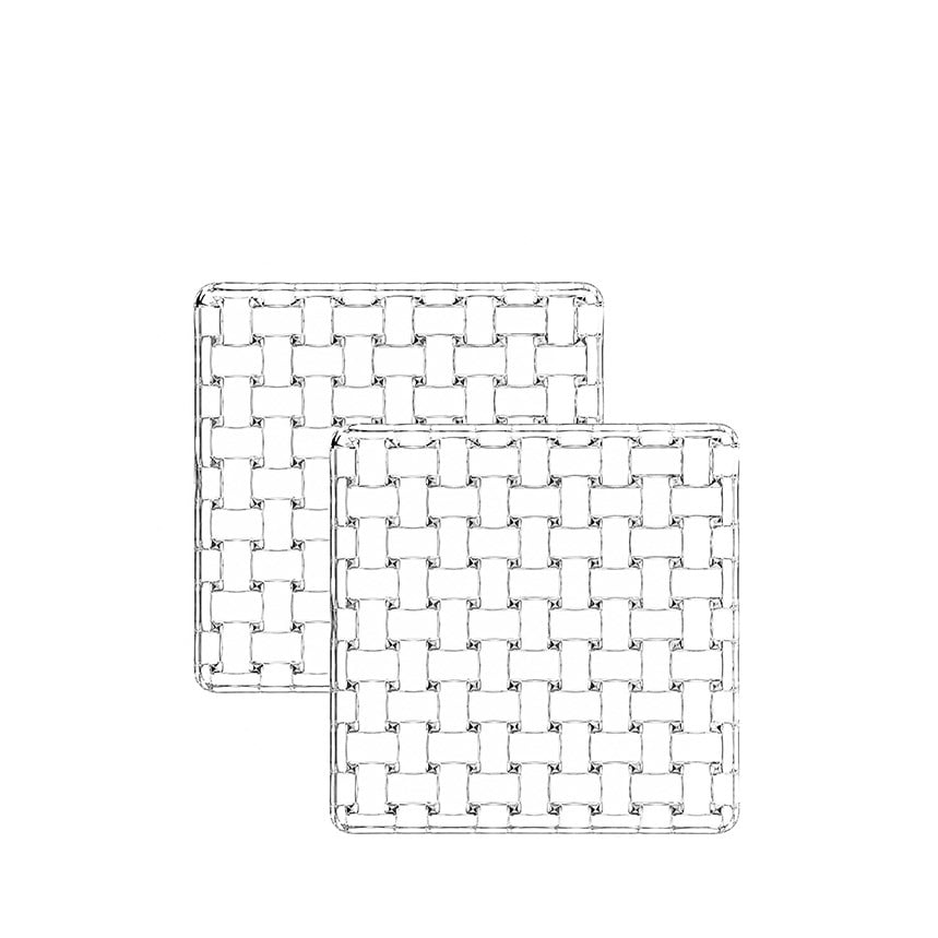 NACHTMANN Square Plate 14cm Set of 2 Bossa Nova Transparent