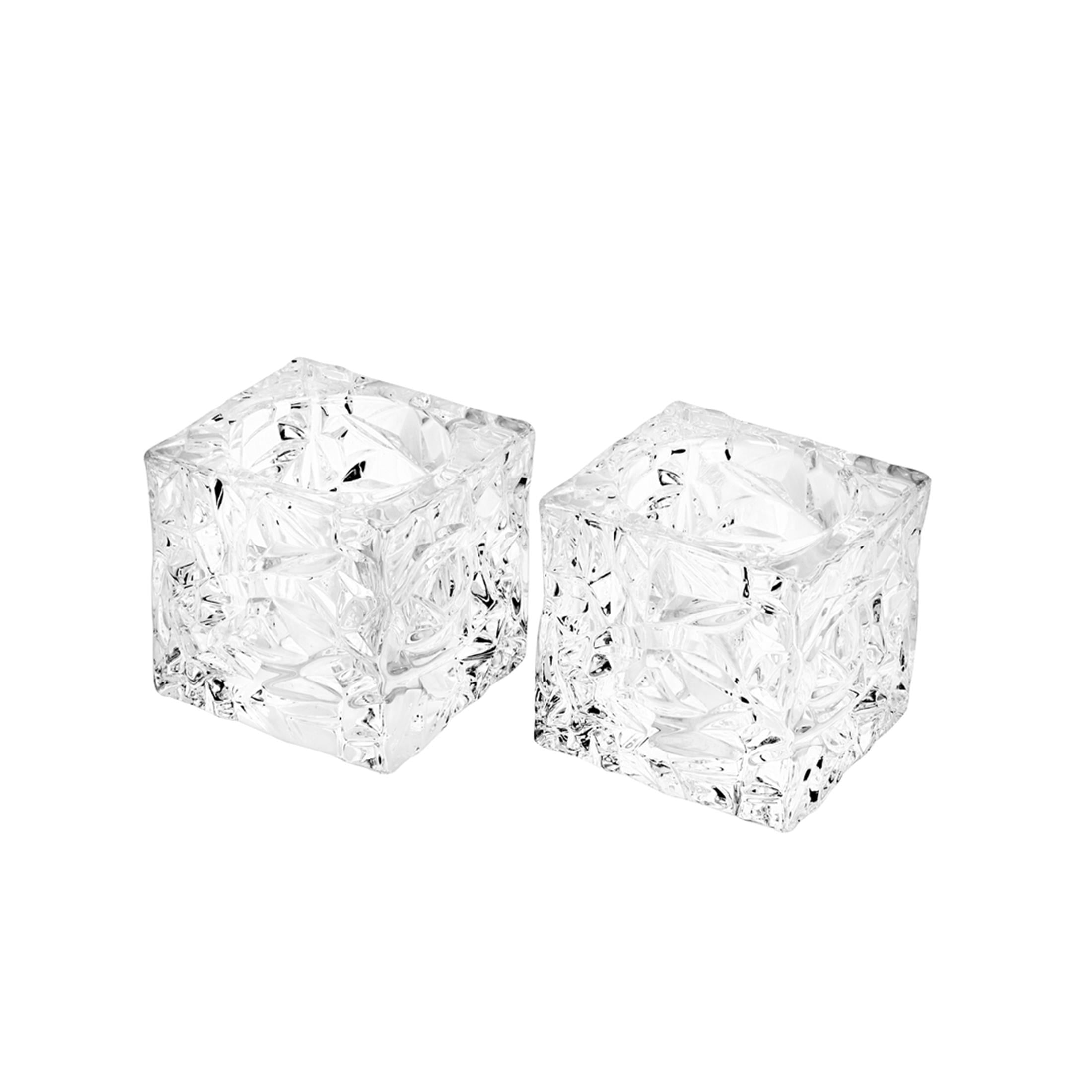 NACHTMANN Şamdan 2'li Set Ice Cube Şeffaf
