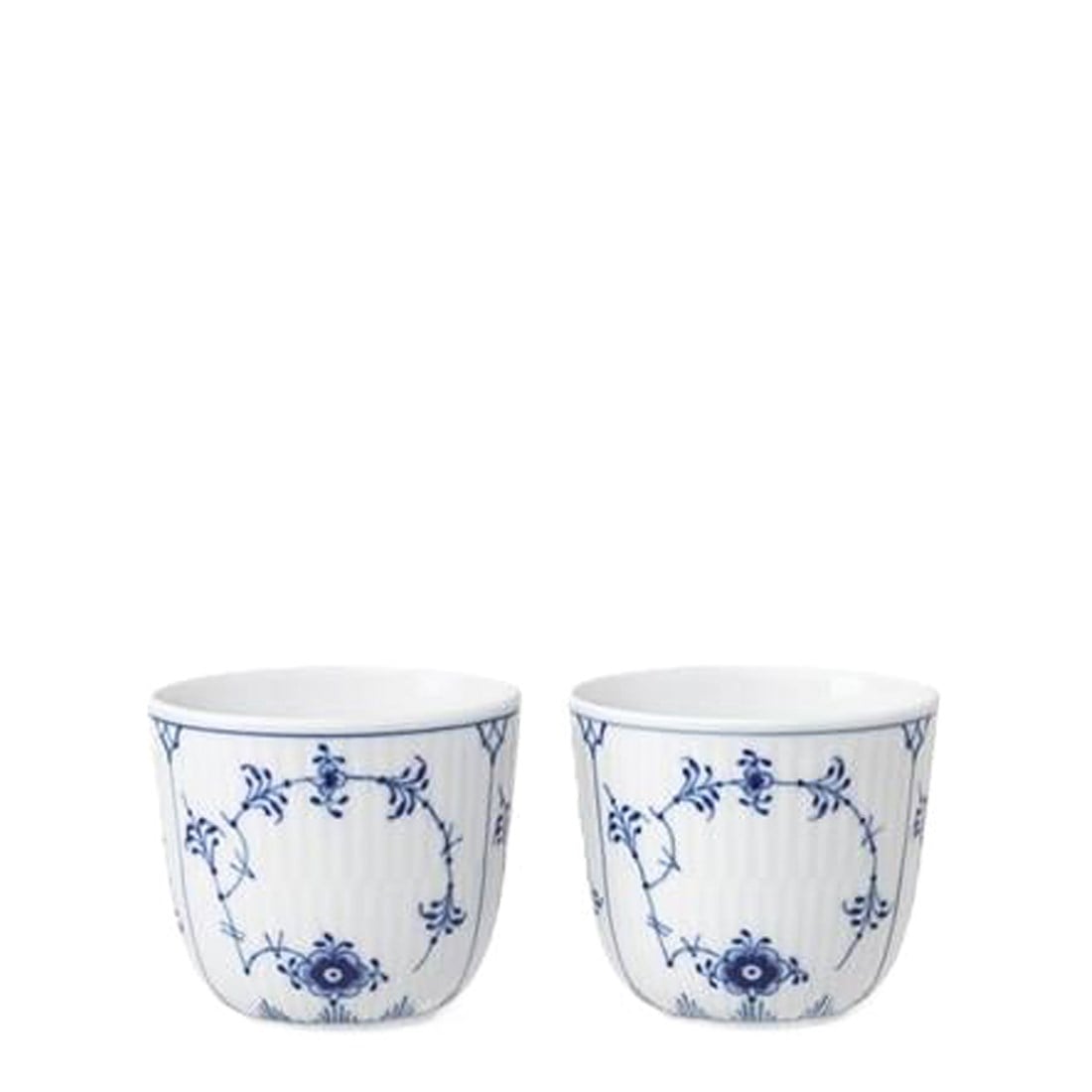 ROYAL COPENHAGEN 2'li Espresso Cup Blue Fluted Plain