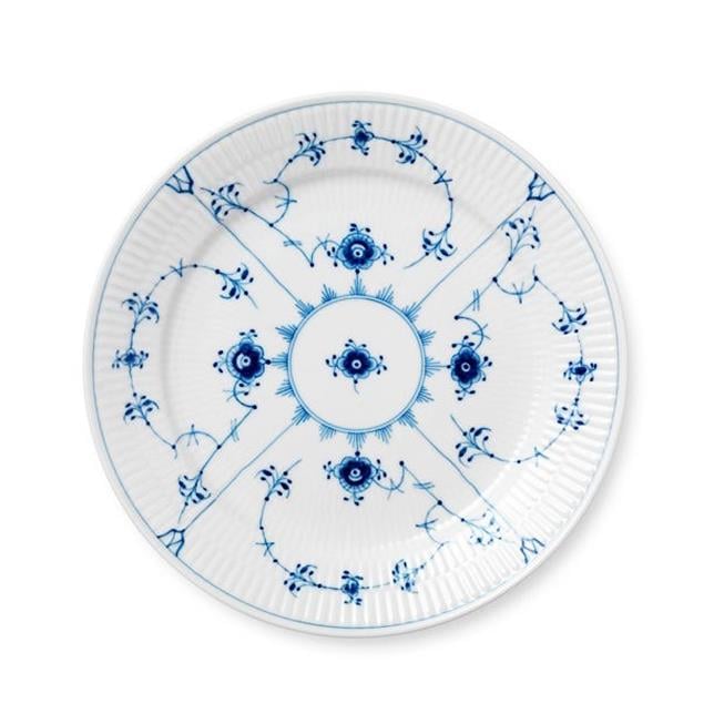 ROYAL COPENHAGEN Ara Servis Tabağı 22cm Blue Fluted Plain