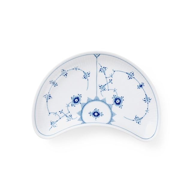 ROYAL COPENHAGEN AY Servis Tabağı 21.5cm Blue Flueted Plain