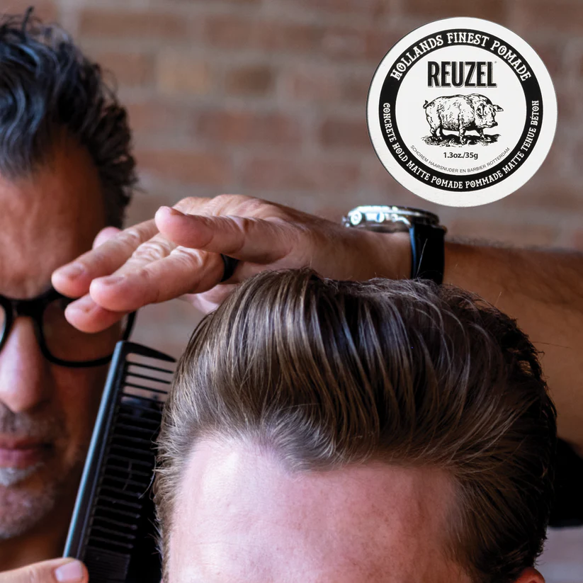 Reuzel Concrete Hold Matte Pomade - Güçlü Tutuşlu Mat Wax