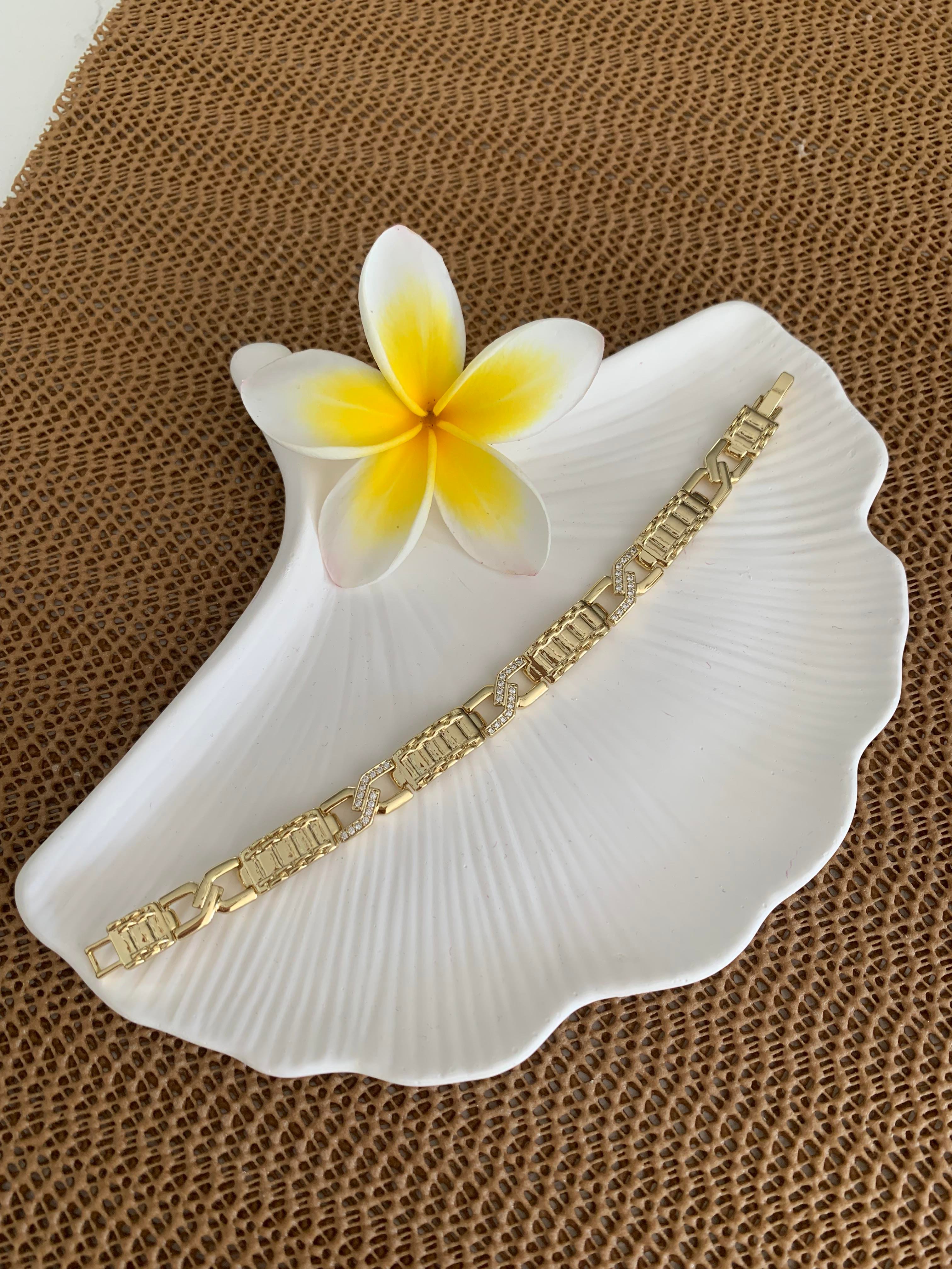 Vip 14k Kalın Tasarım Bileklik