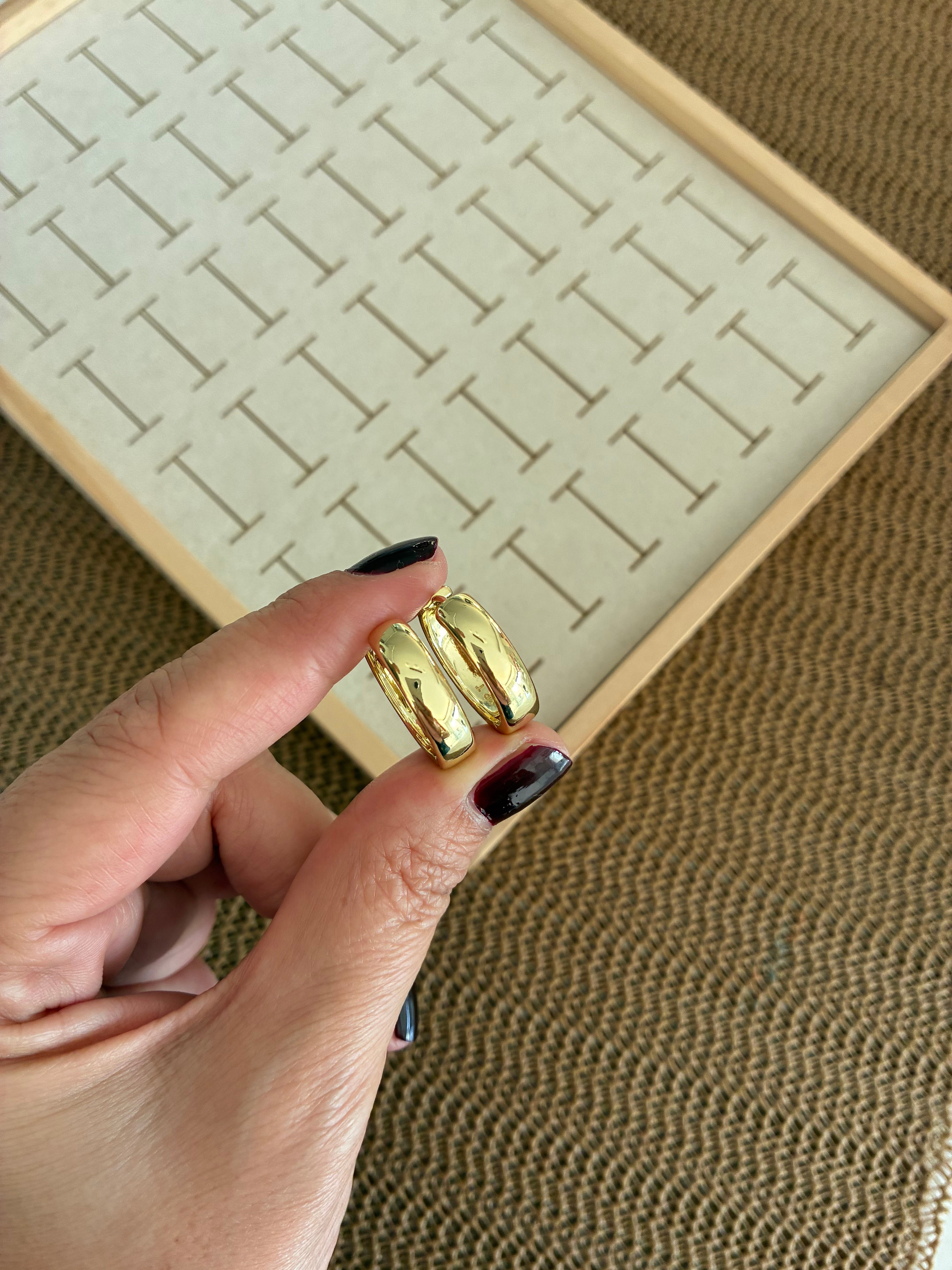 Vip Gold 2 Cm Bombeli Halka Küpe