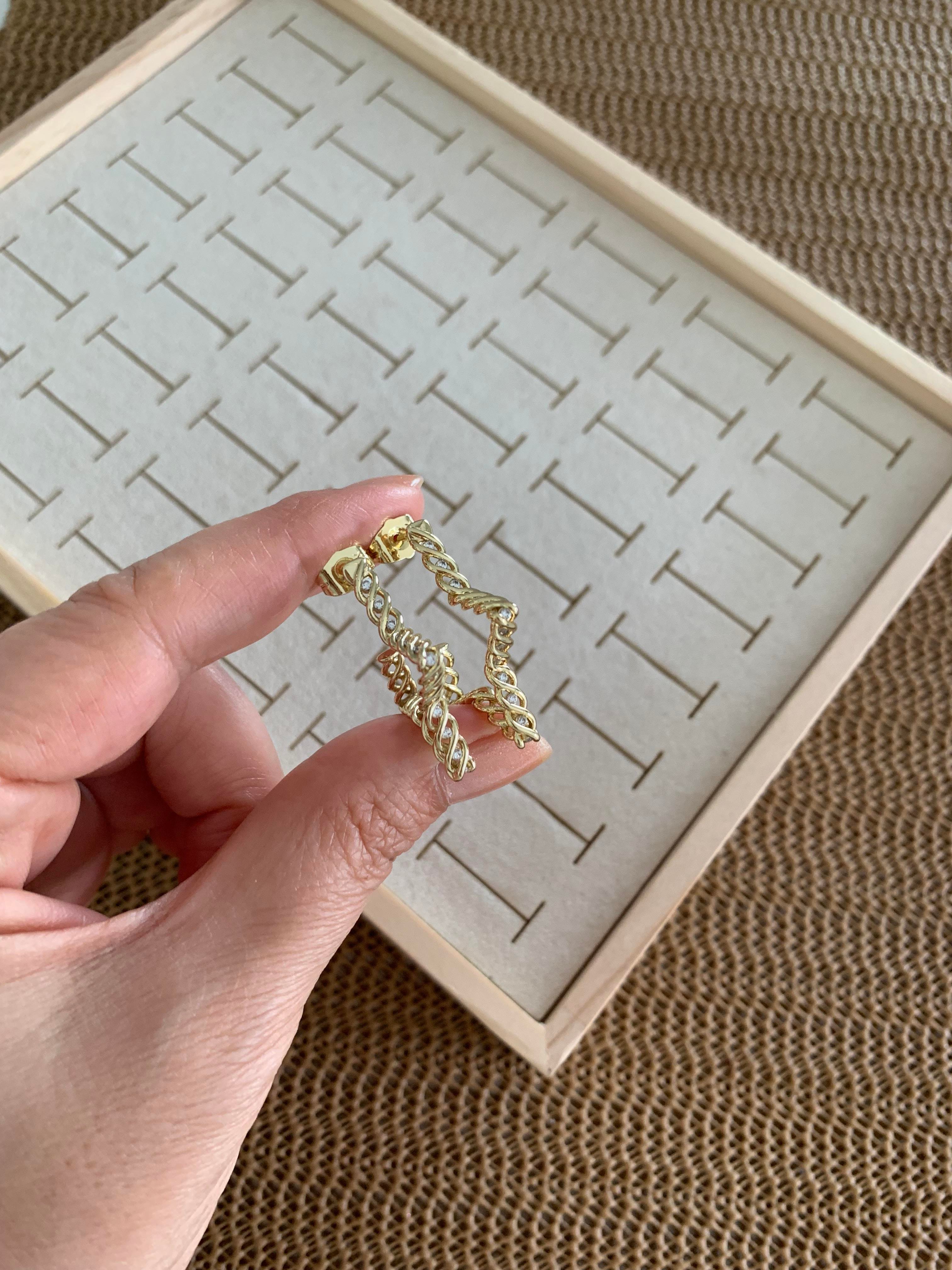 Vip Gold 3 cm Zincir Yıldız Küpe
