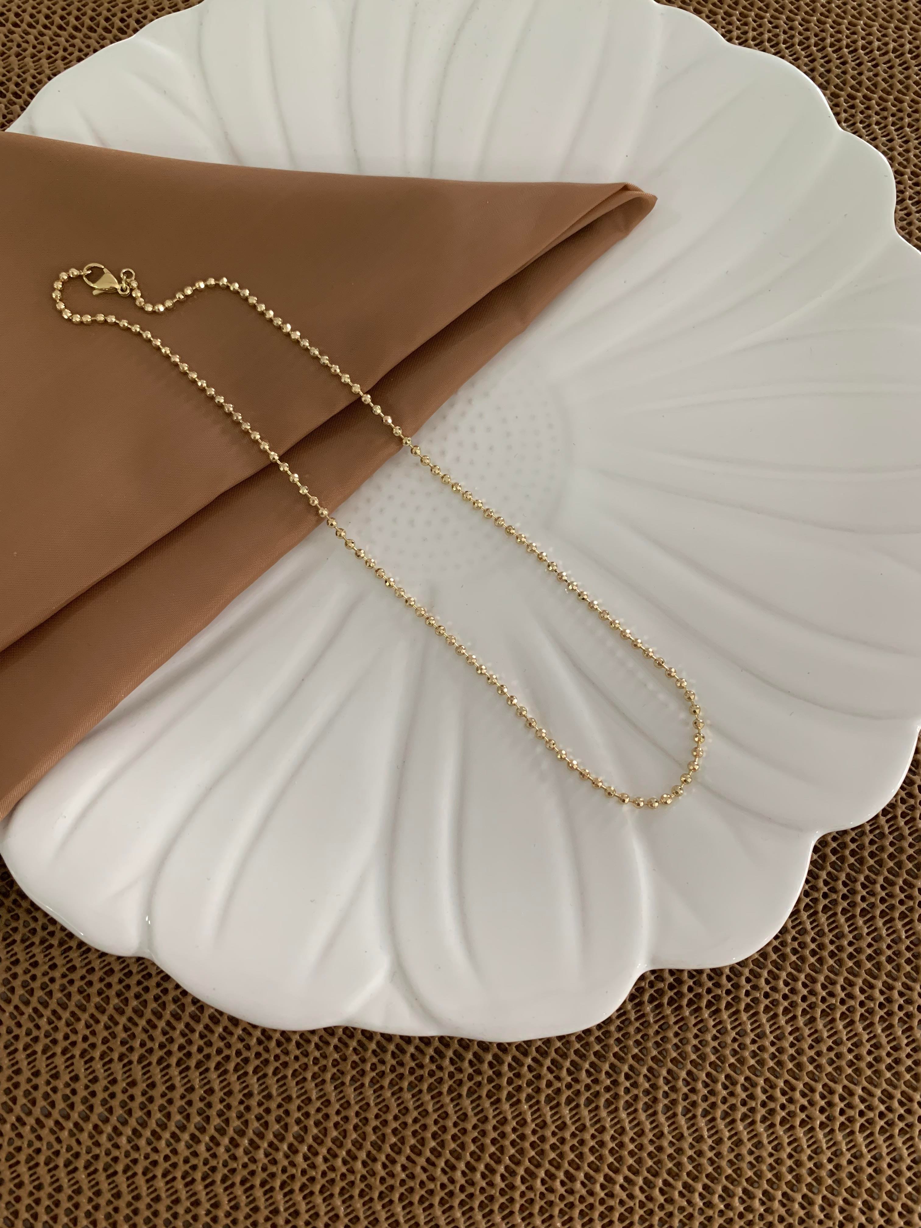 Vip Gold 44 Cm İnce Mini Dorika Kolye