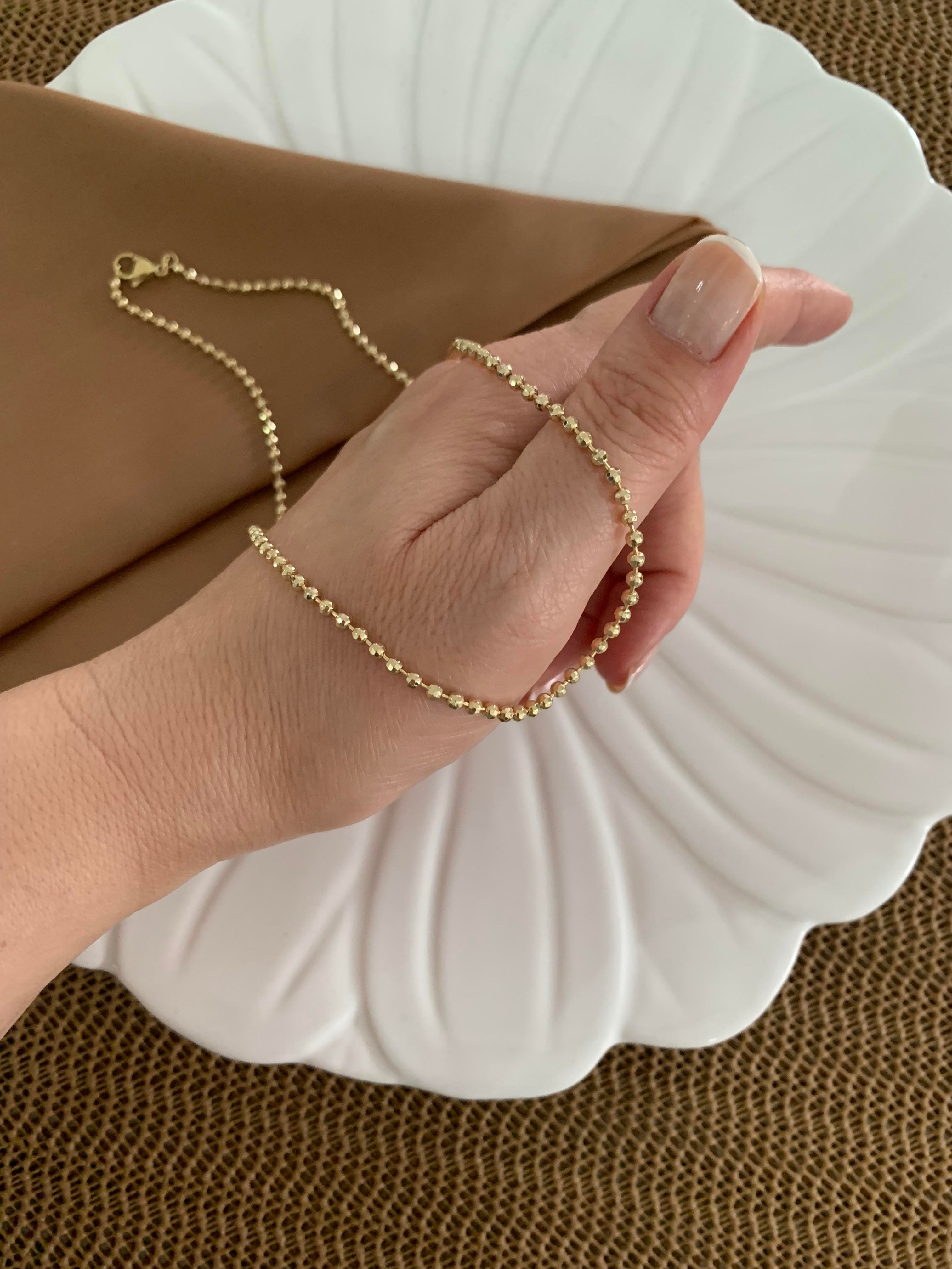 Vip Gold 44 Cm İnce Mini Dorika Kolye