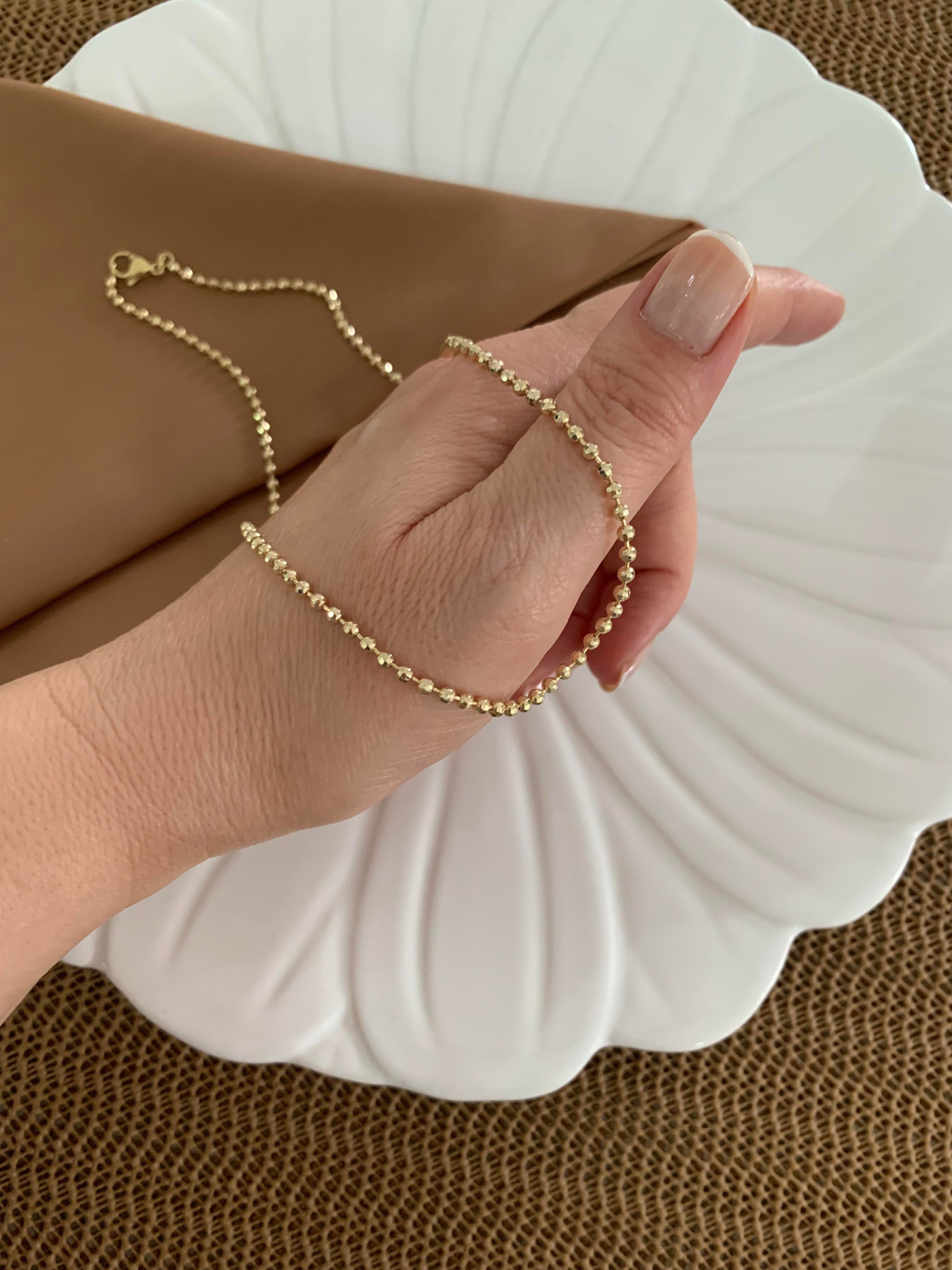Vip Gold 44 Cm İnce Mini Dorika Kolye