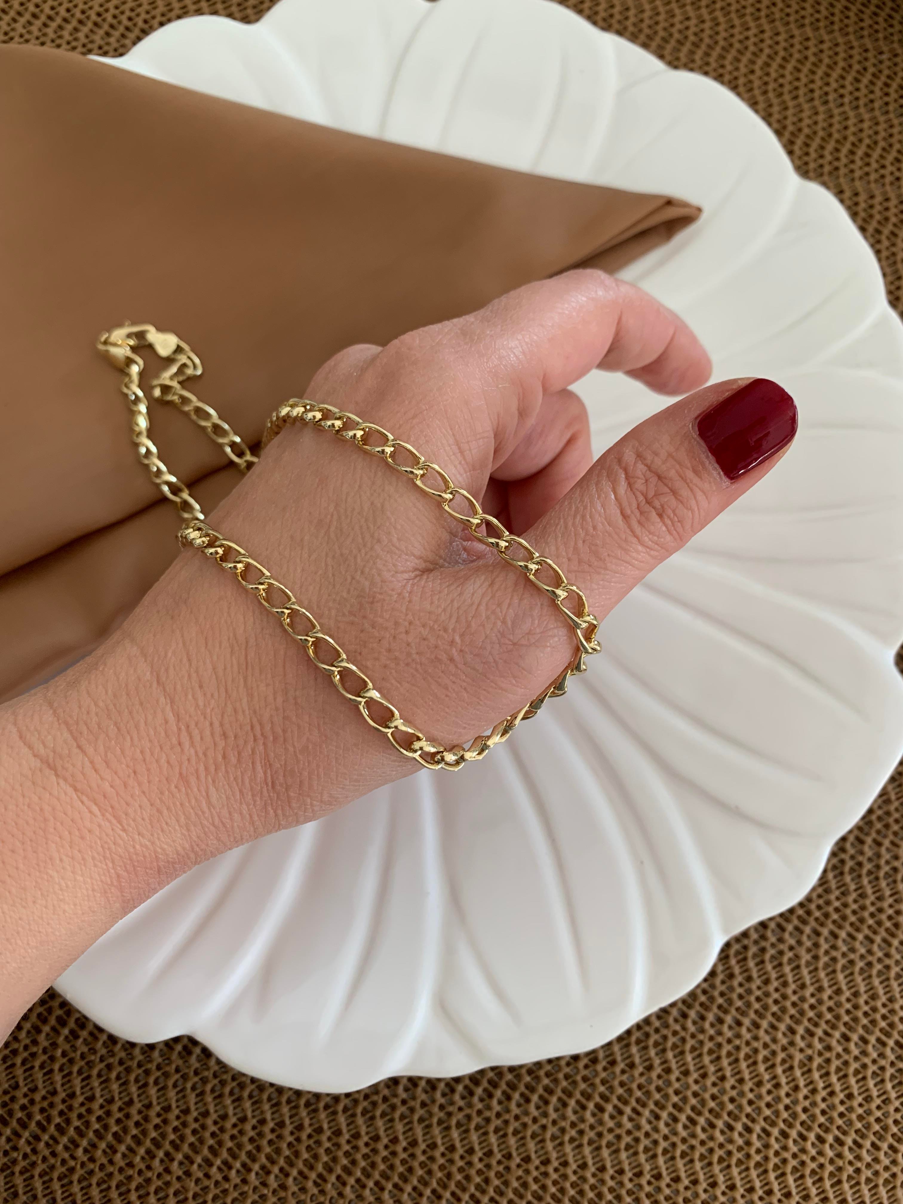 Vip Gold 45 Cm İç İçe Geçme Zincir Kolye