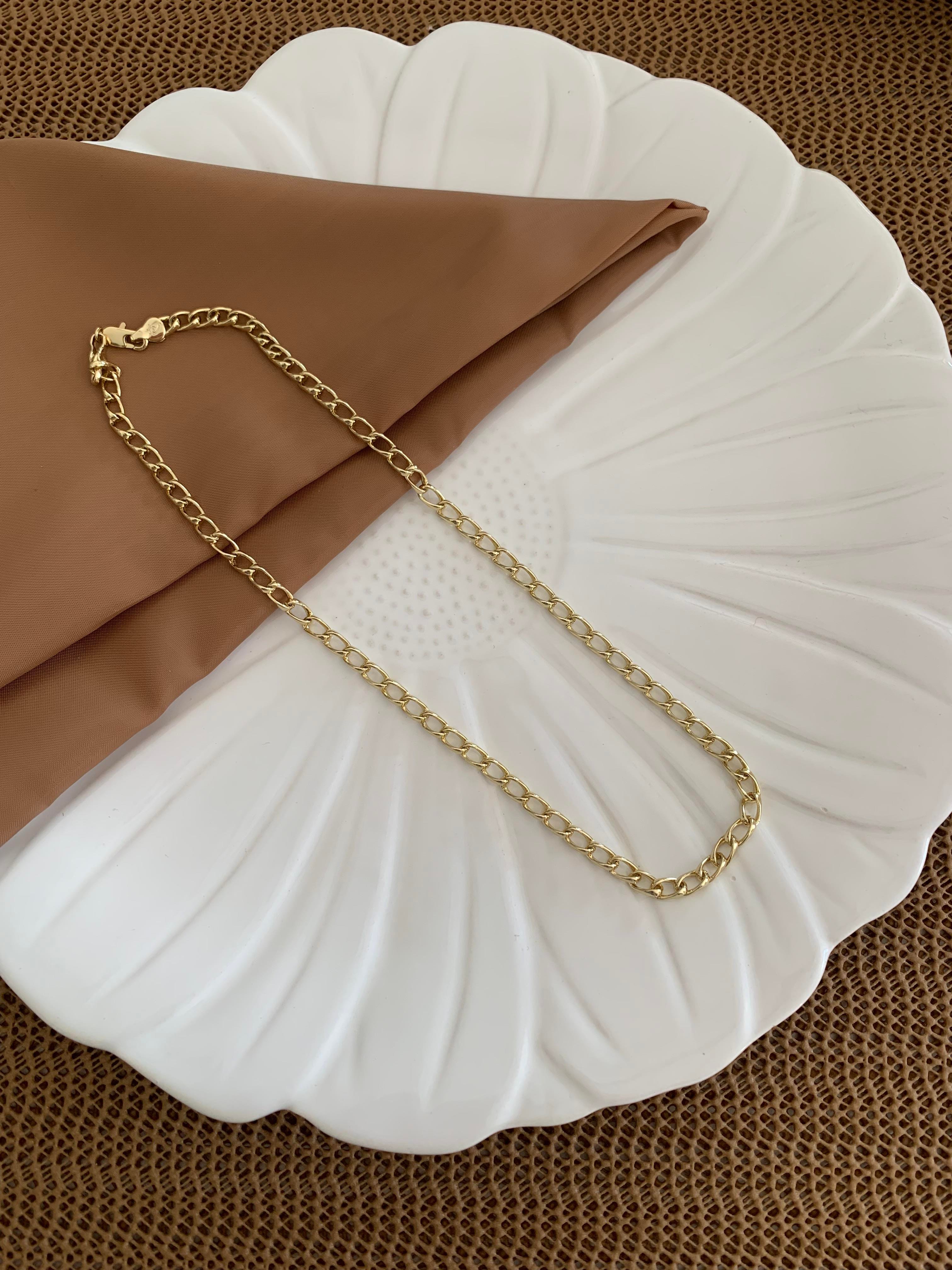 Vip Gold 45 Cm İç İçe Geçme Zincir Kolye