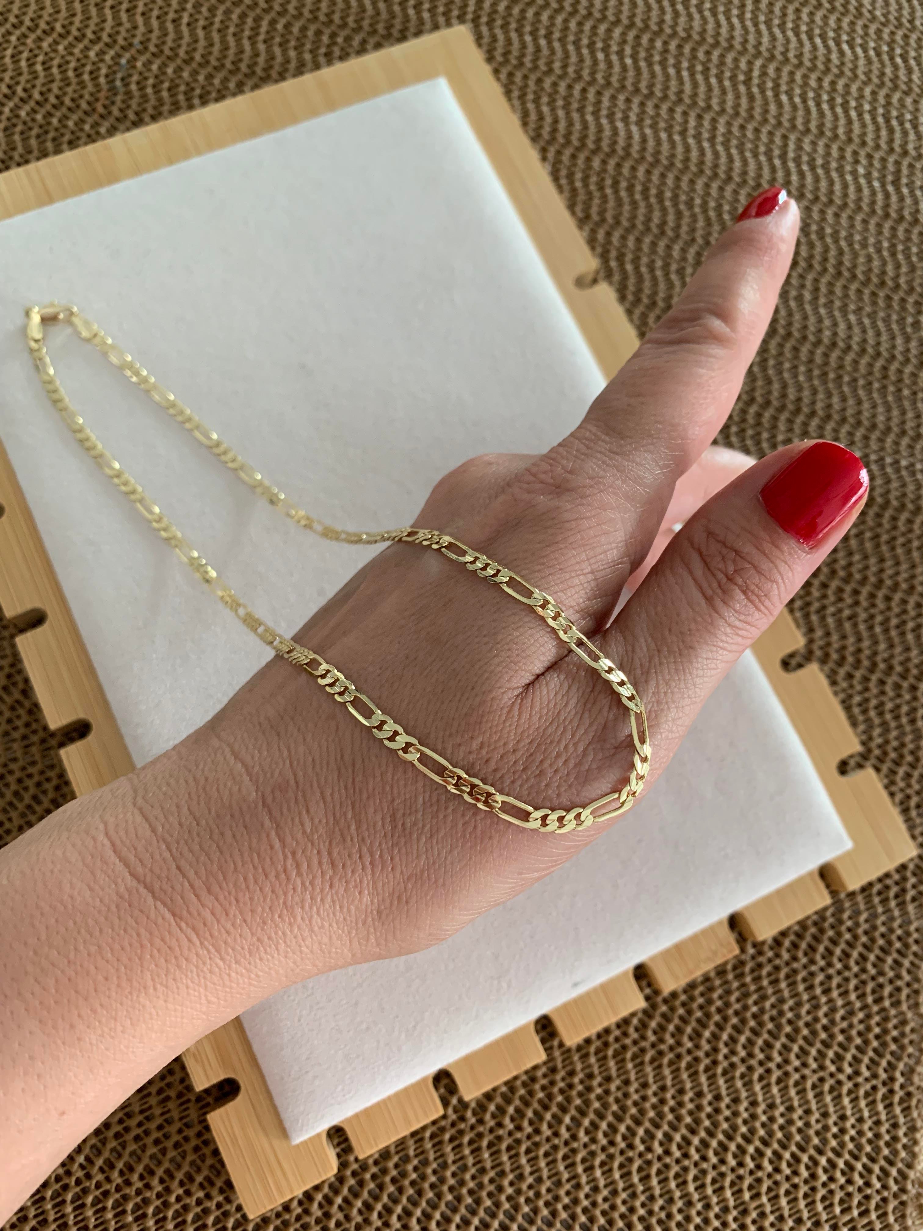 Vip Gold 45 Cm İnce İç İçe Geçme Klasik Zincir Kolye