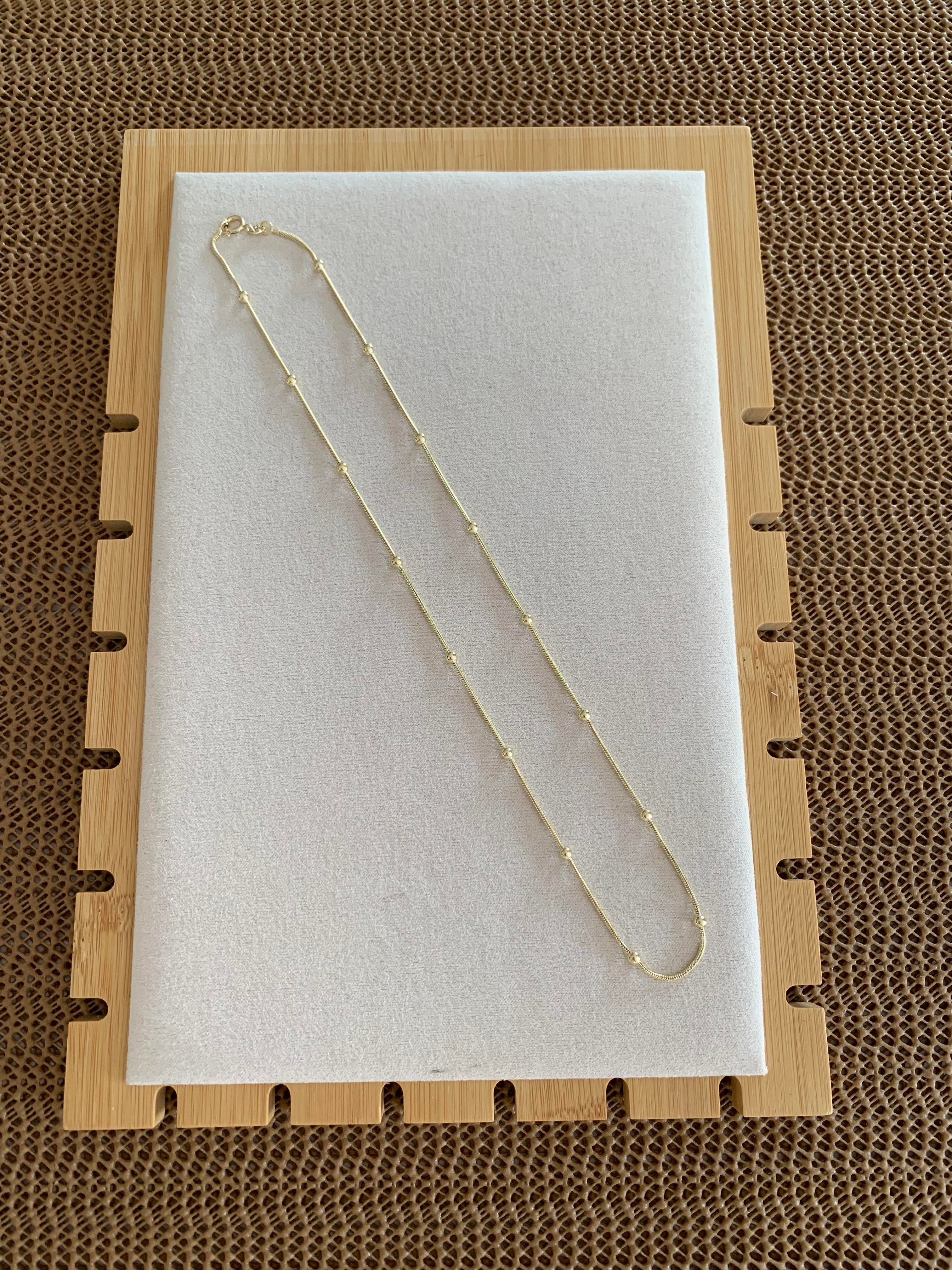 Vip Gold 45 Cm İnce İtalyan Zincirli Topçuk Kolye 