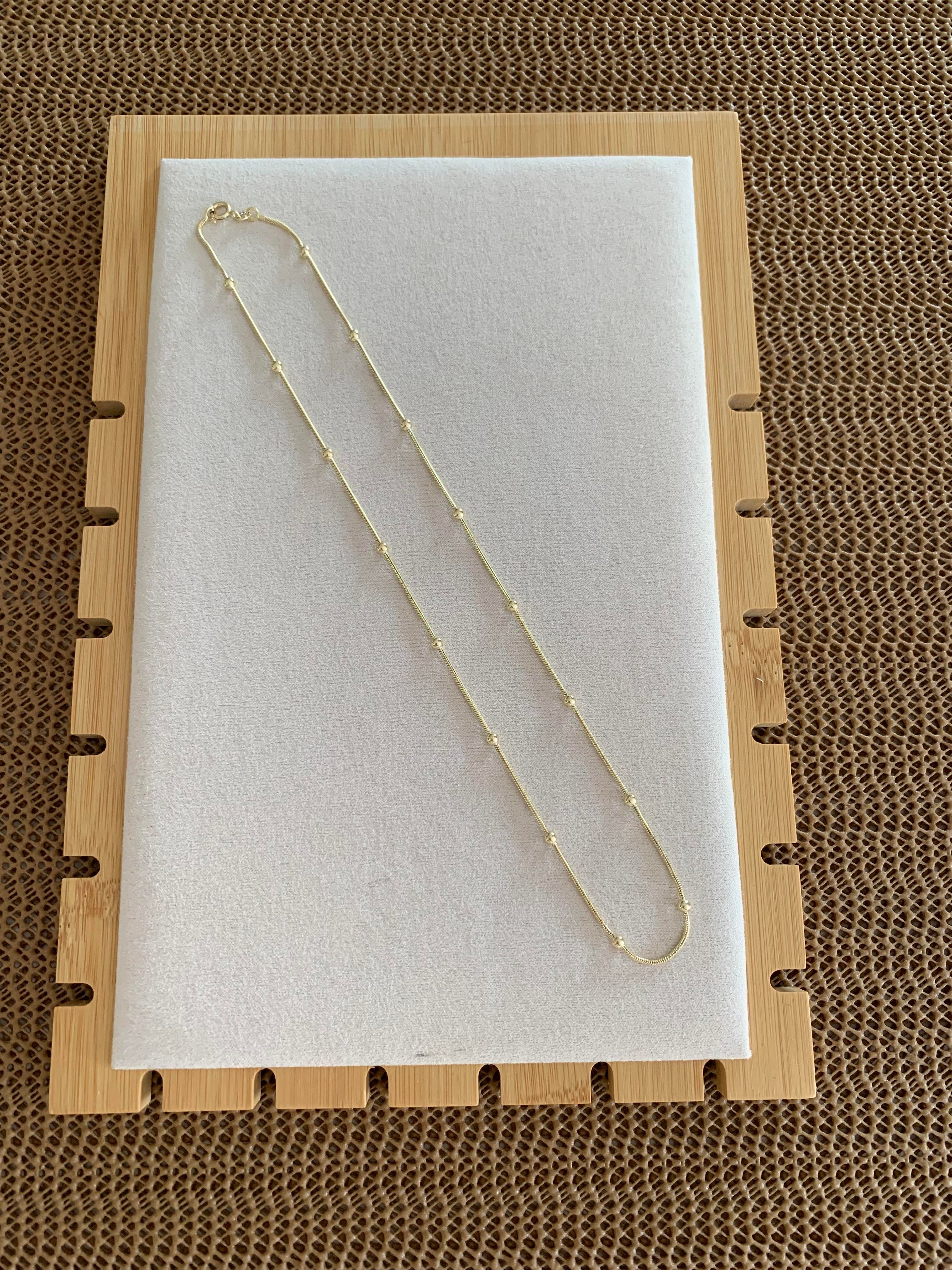 Vip Gold 45 Cm İnce İtalyan Zincirli Topçuk Kolye 