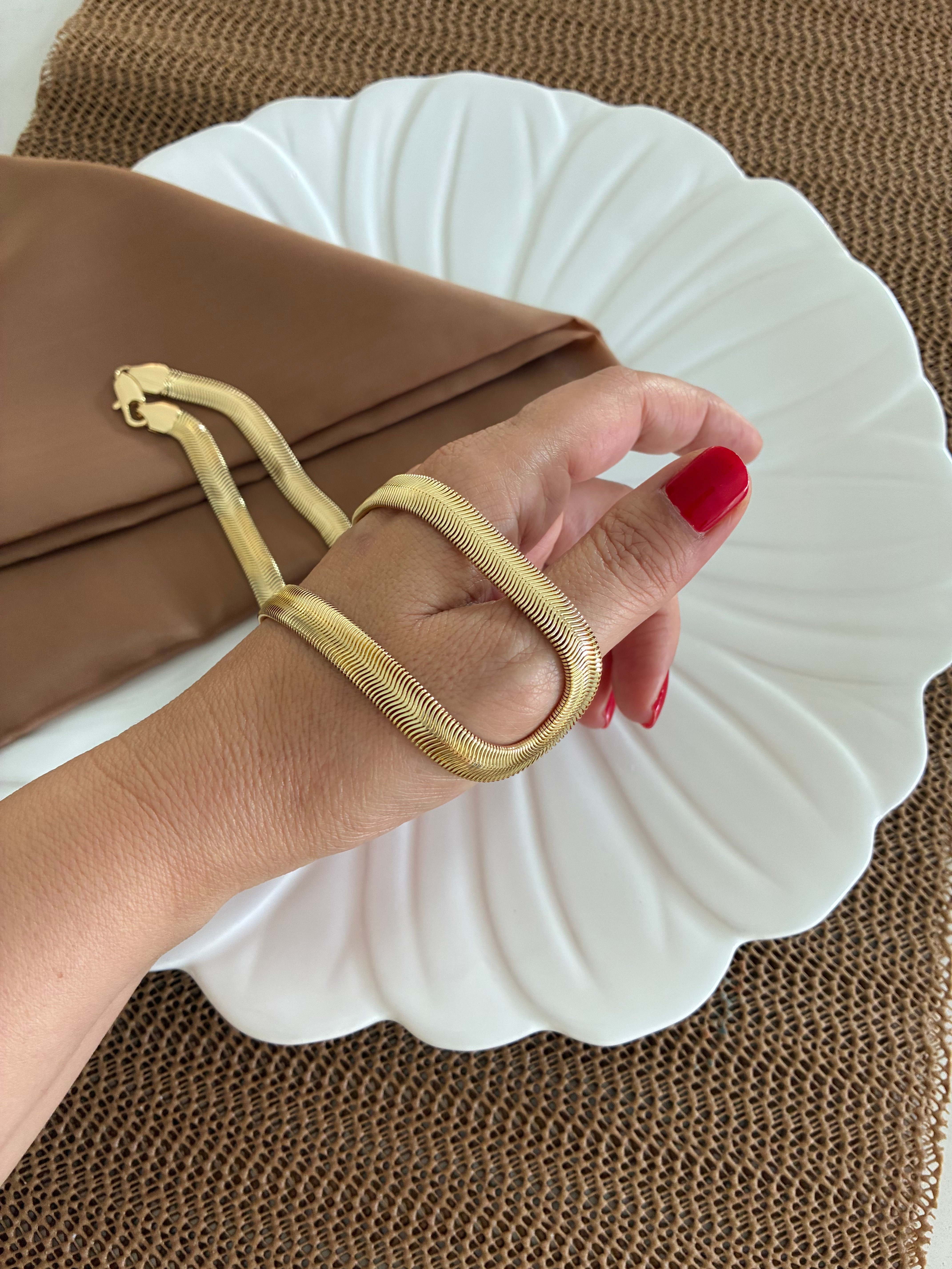 Vip Gold 45 cm Kalın Balıksırtı Kolye