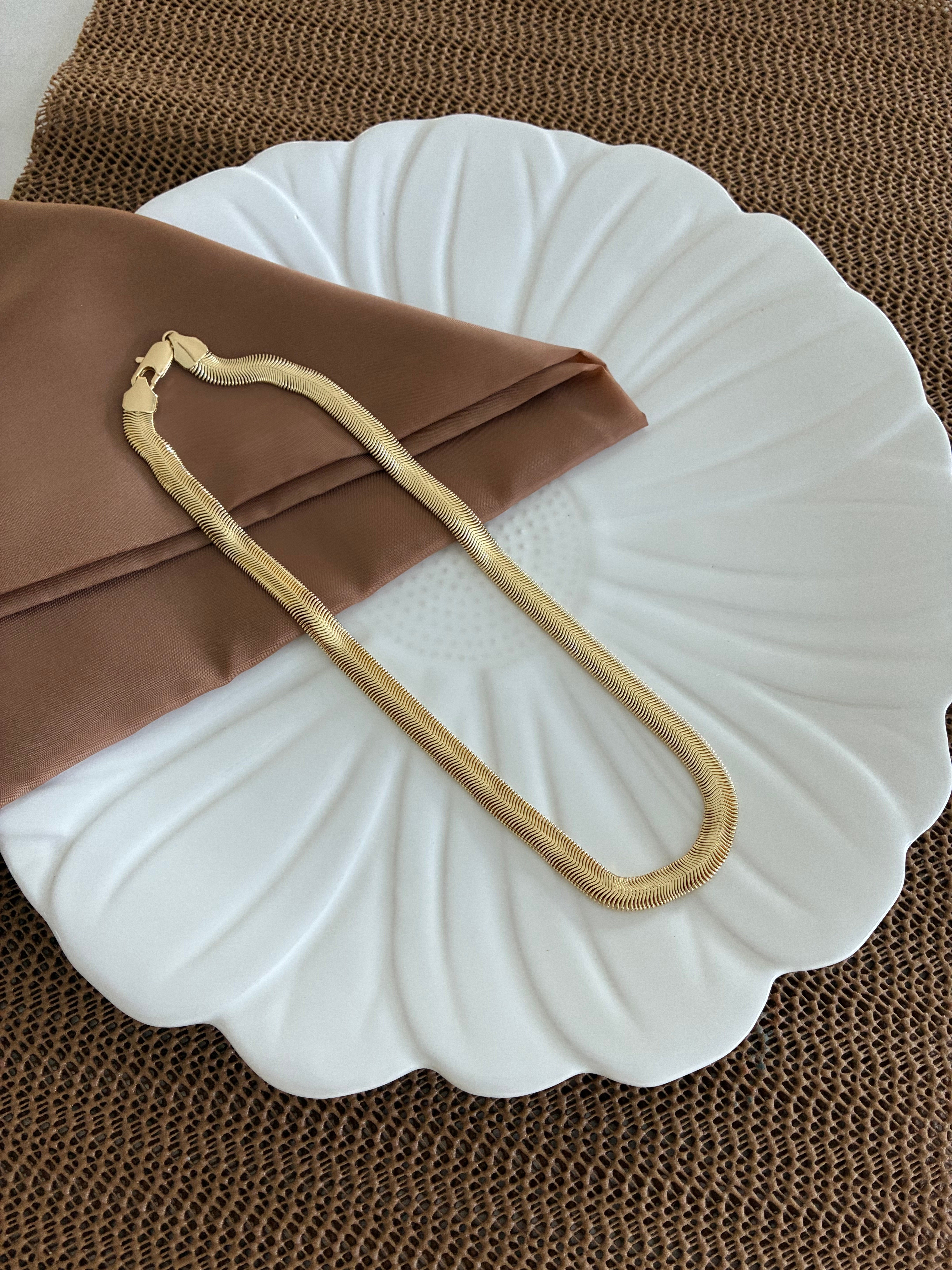 Vip Gold 45 cm Kalın Balıksırtı Kolye