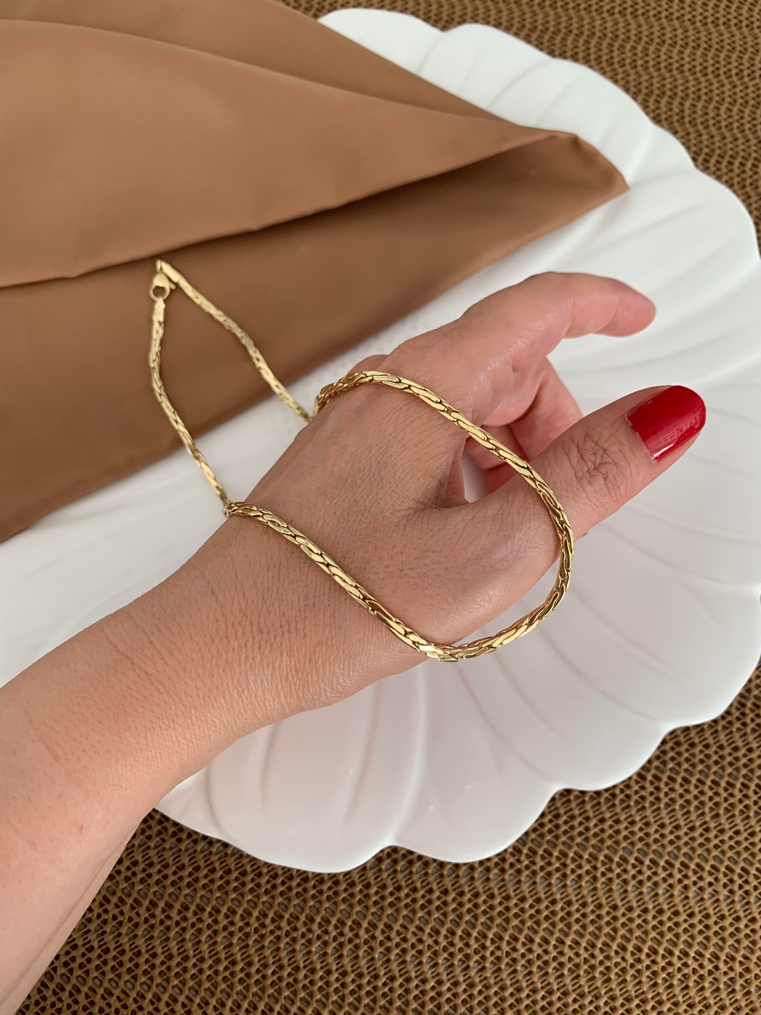 Vip Gold 45 Cm Küp S Sıralı Kolye