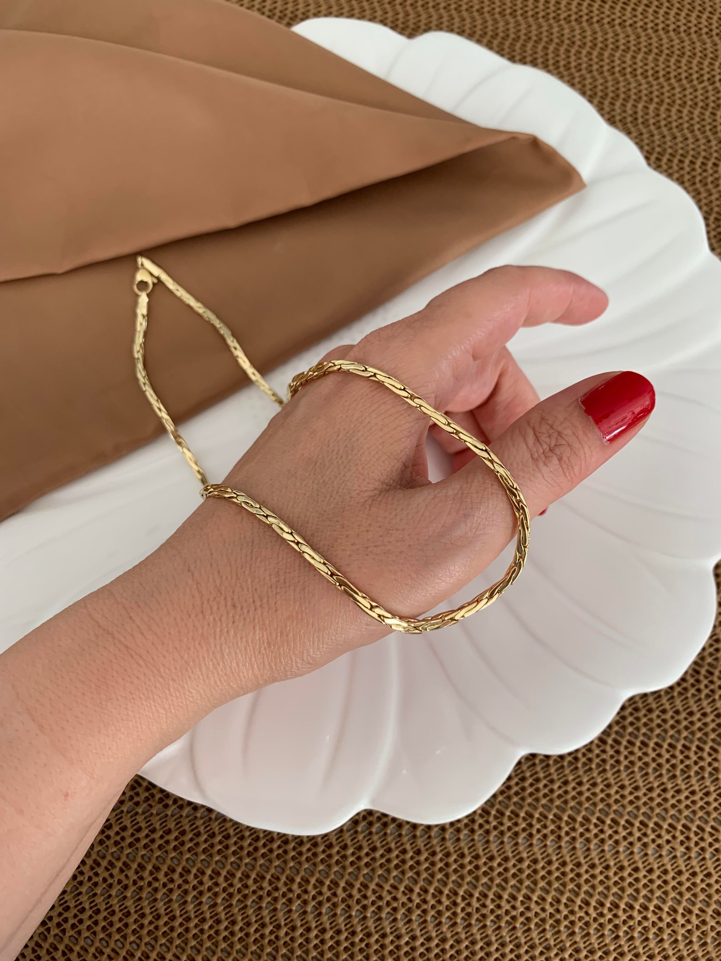 Vip Gold 45 Cm Küp S Sıralı Kolye