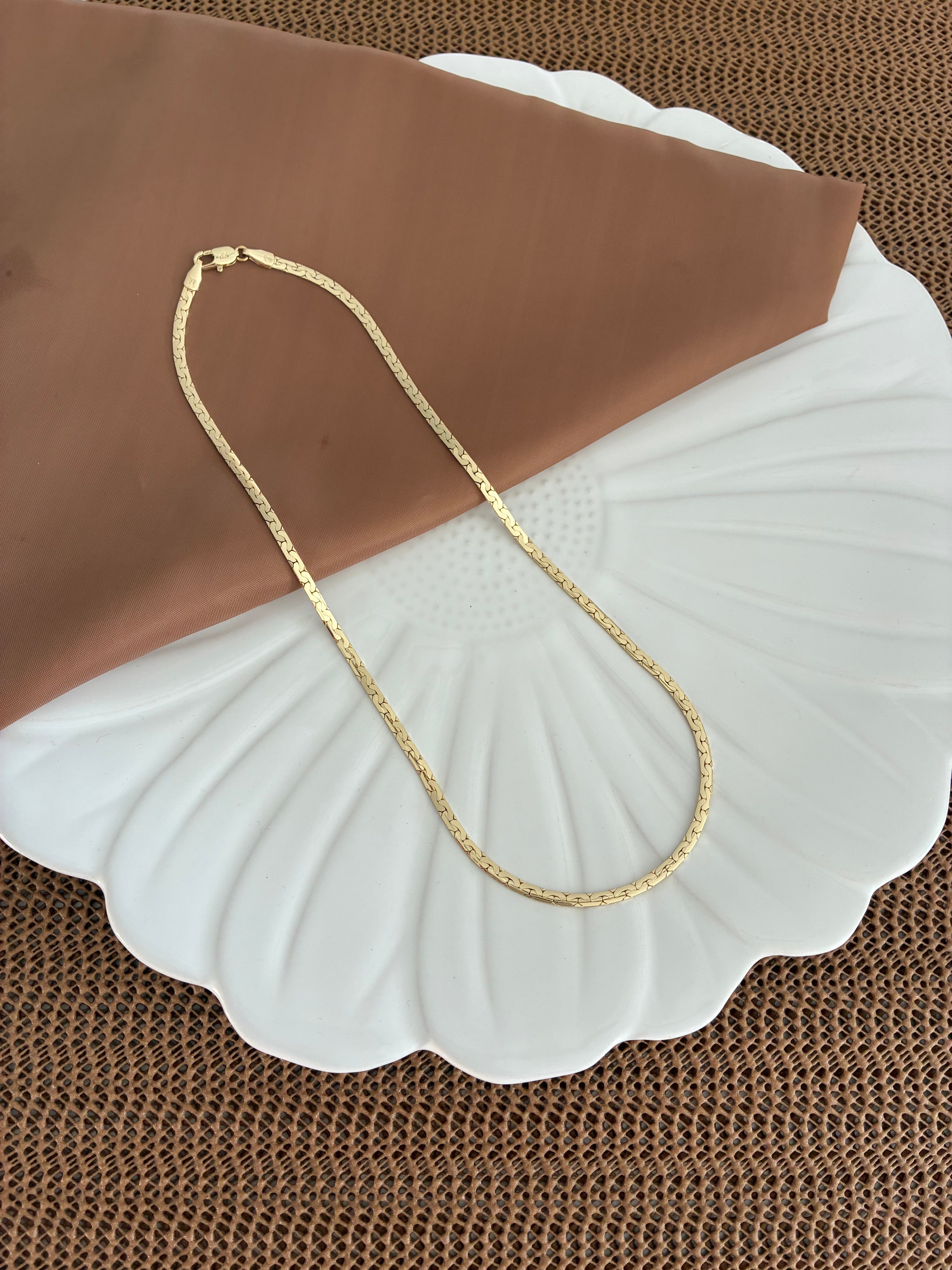 Vip Gold 45 Cm Sert S Sıralı Kolye