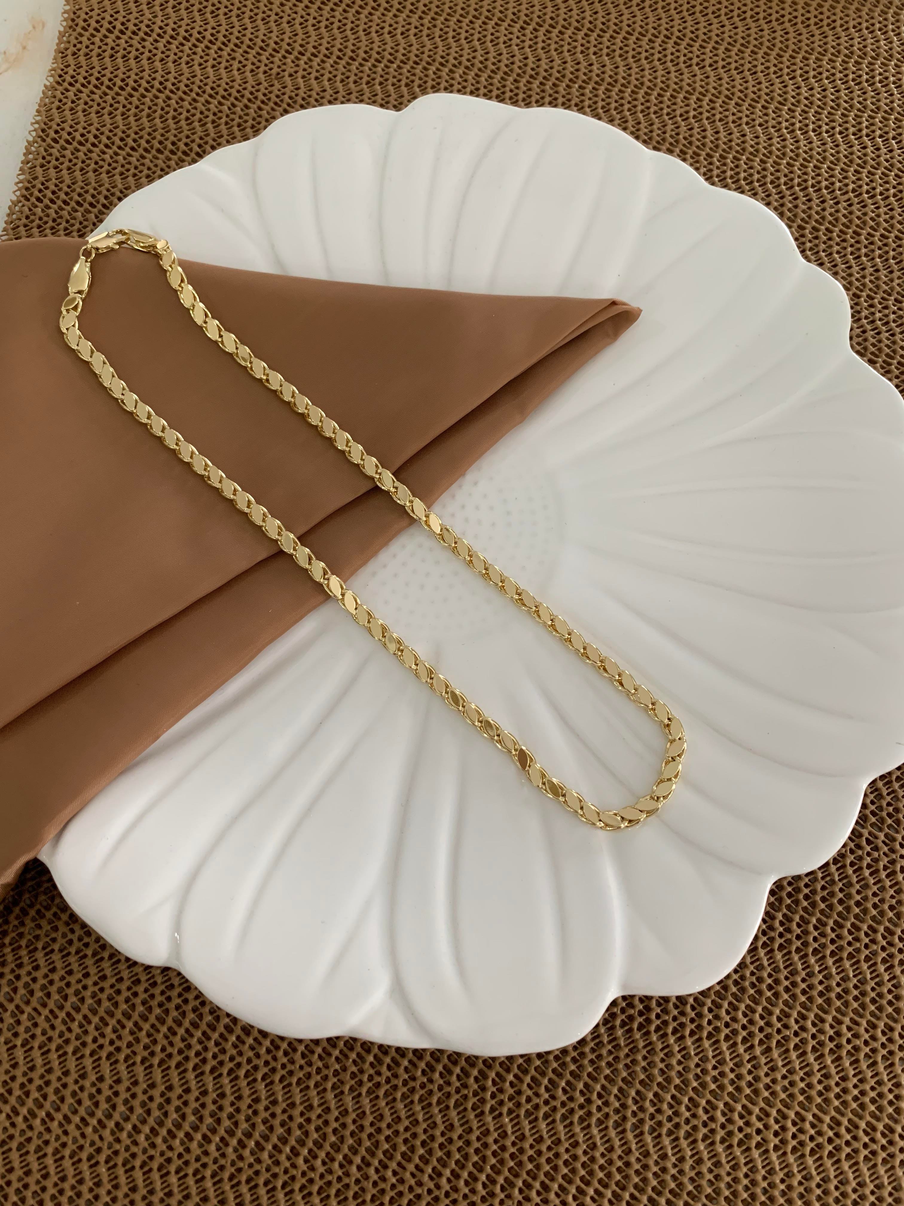 Vip Gold 49 Cm Arpa Zincirli Kolye