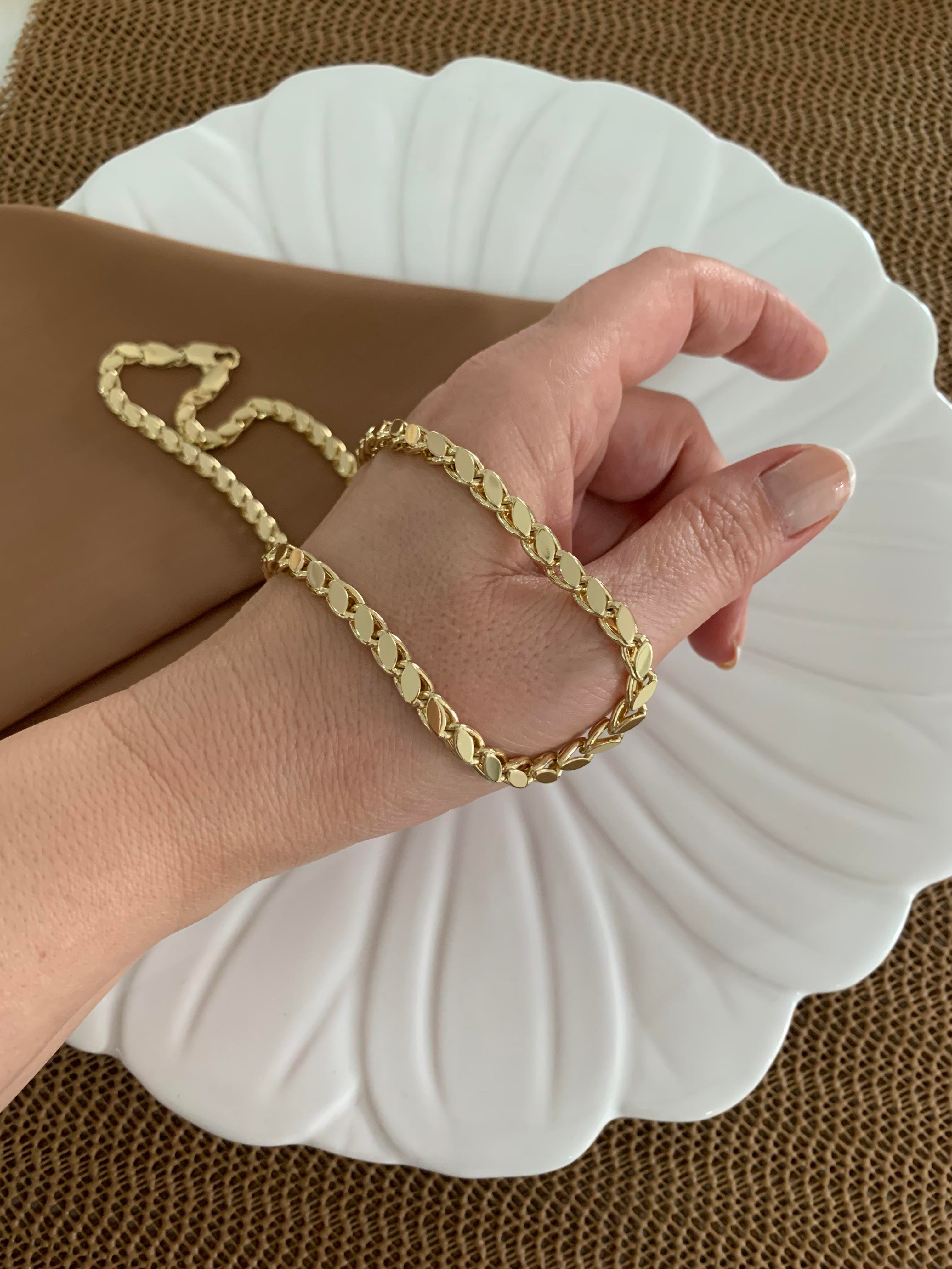 Vip Gold 49 Cm Arpa Zincirli Kolye