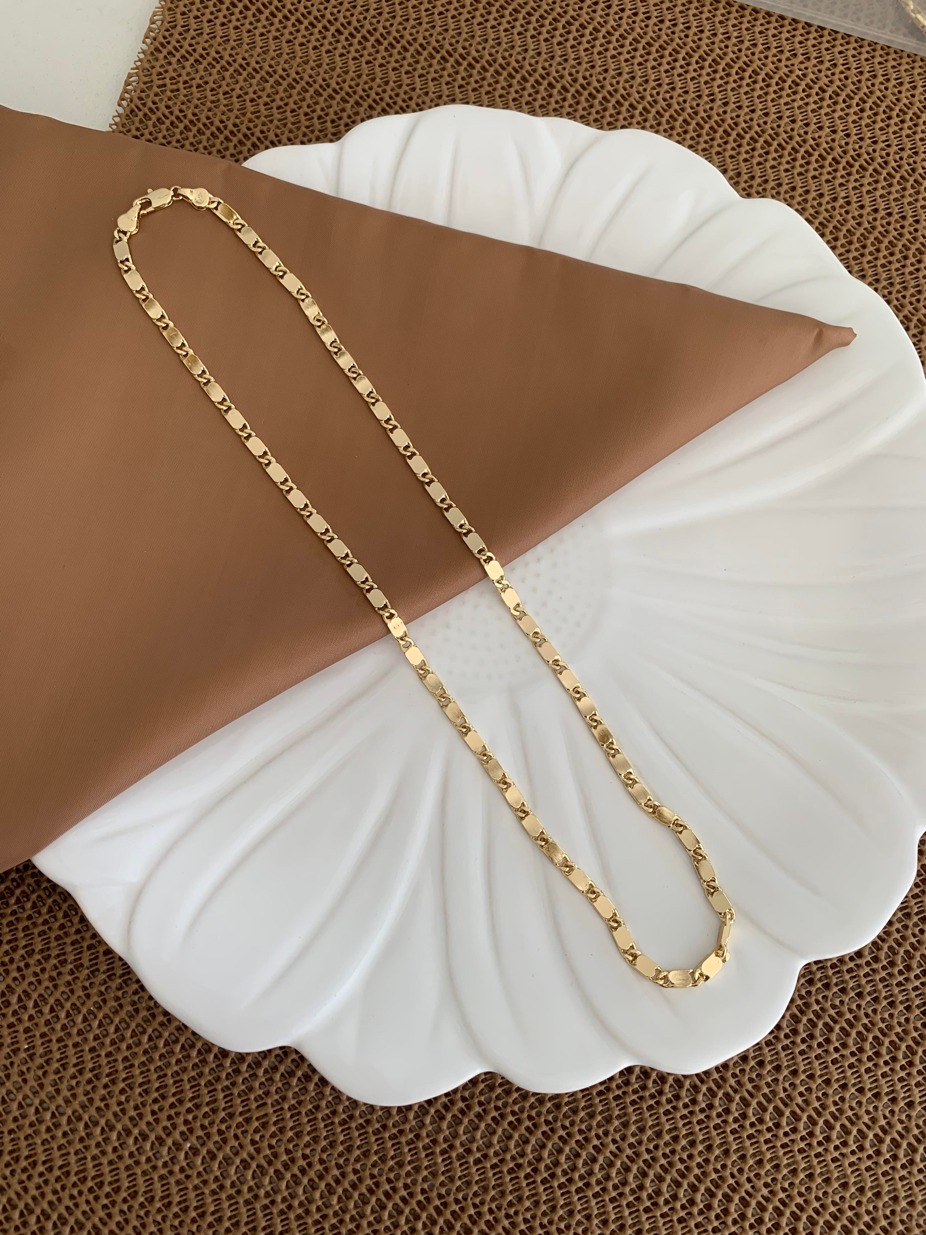 Vip Gold 55 Cm Ezme Düğüm Zincirli Kolye